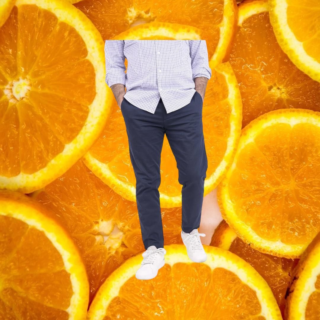 Other New Under 5'10 Premium Cotton Stretch Chino Navy Size 32/25 Size US 32 / EU 48 - 1 Thumbnail
