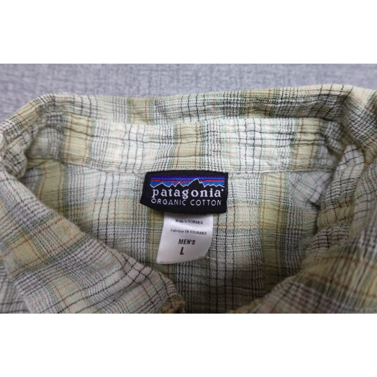 Patagonia Patagonia Shirt Mens Large Green Check Organic Cotton Camp Hiking Fishing Light Shirt Size US L / EU 52-54 / 3 - 2 Thumbnail