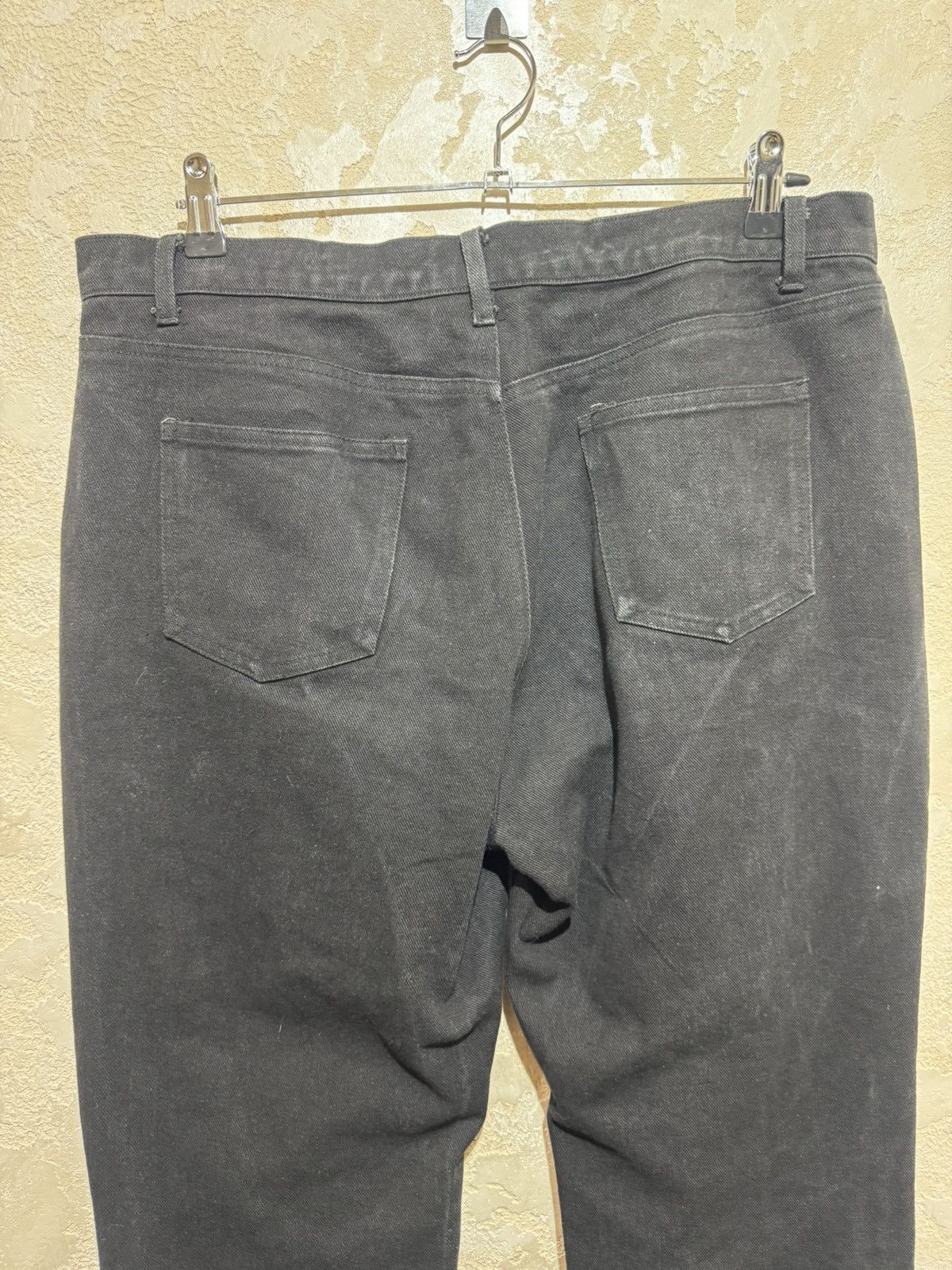 Revenge Embroidered Denim Jeans Black/White