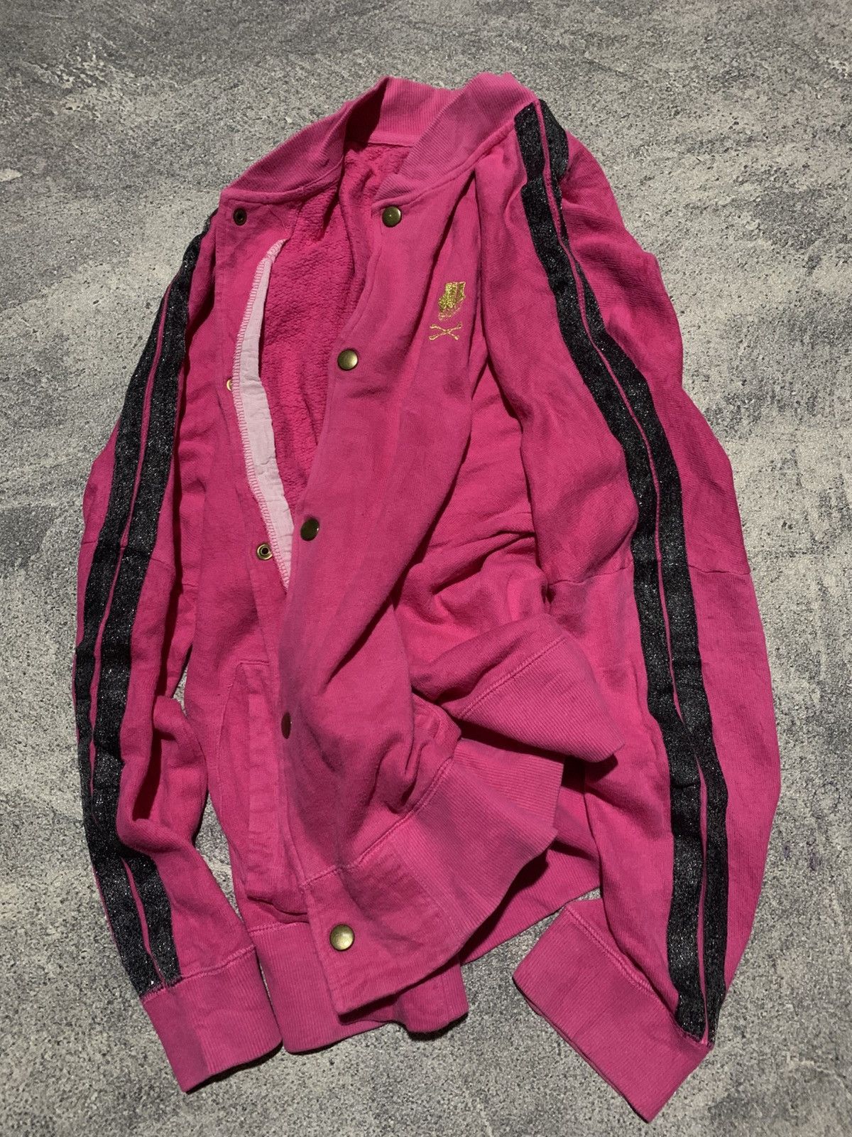 20471120 🐍 PPFM “Punk Rock Is Not Dead” Poems Skull Tracktop Size M / US 6-8 / IT 42-44 - 3 Thumbnail