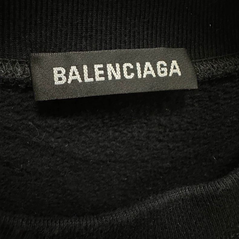 Balenciaga Balenciaga FW19 Crown wheat-ear embroidered logo crewneck p Size US XS / EU 42 / 0 - 5 Thumbnail