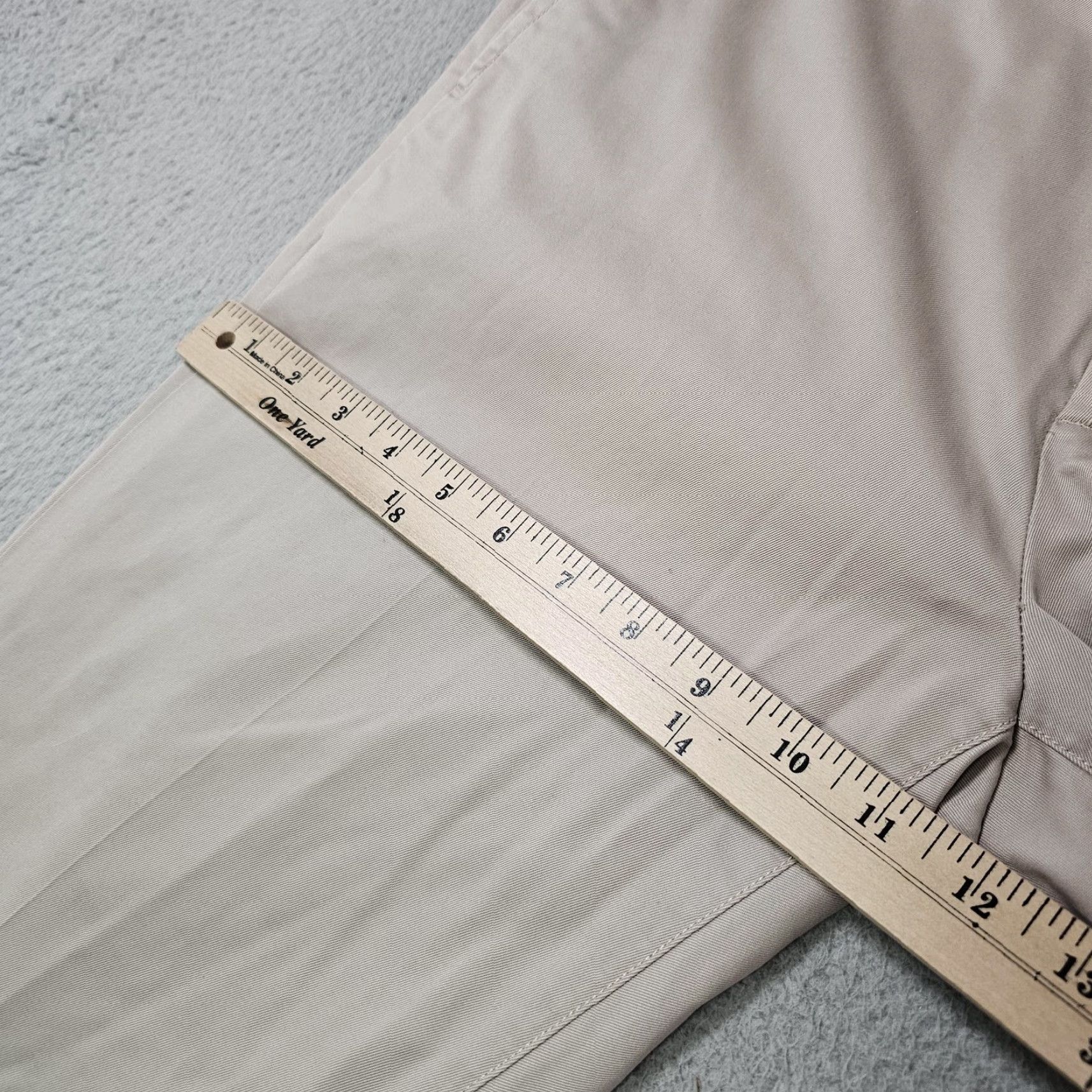 Bonobos Bonobos Pants Mens 33x34 Chino Slim Fit Beige Casual Business Flat Front Stretch Size US 33 - 6 Thumbnail
