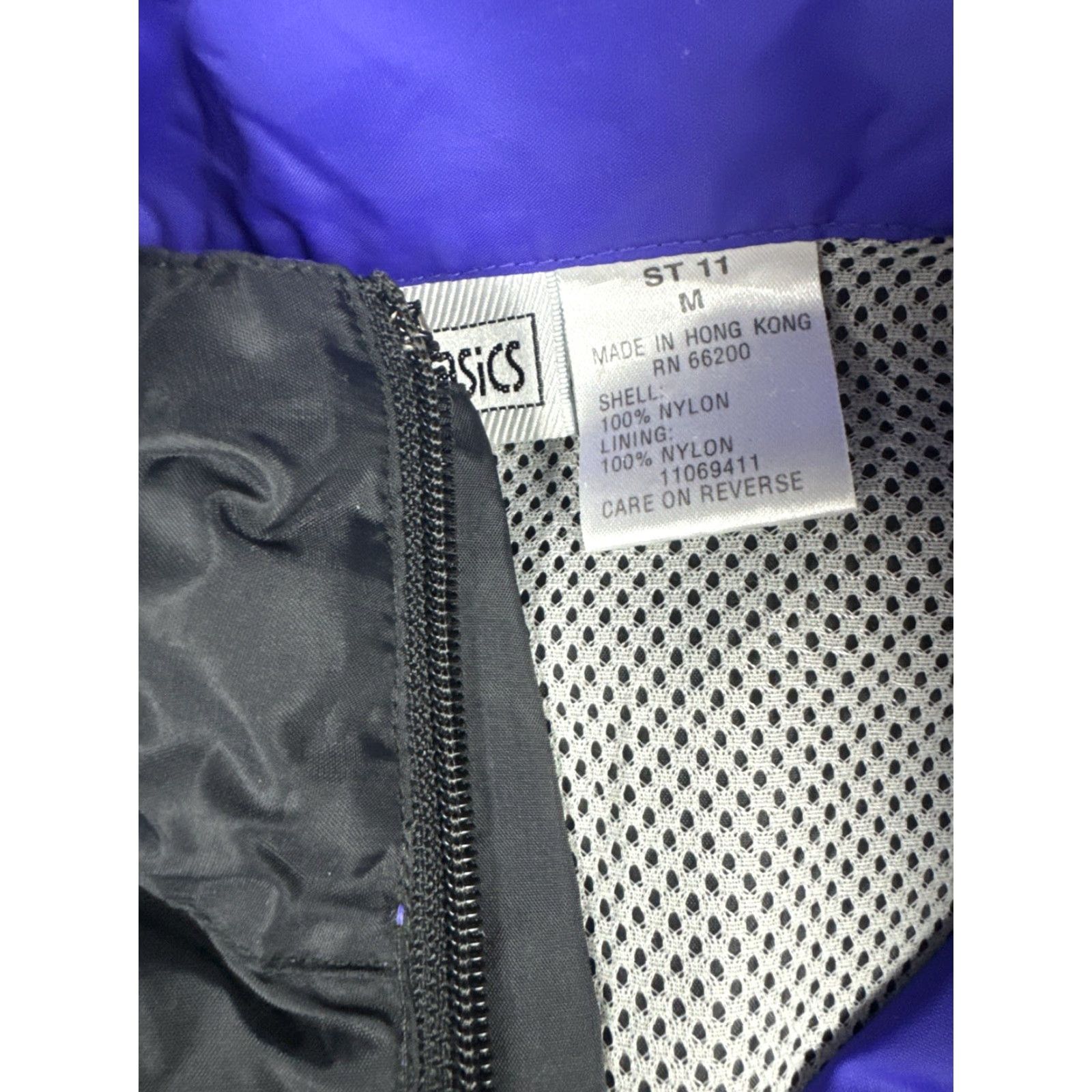 Asics ASICS Vintage Running Windbreaker Jacket Black Purple Sz M 90s Mens Size US M / EU 48-50 / 2 - 4 Thumbnail