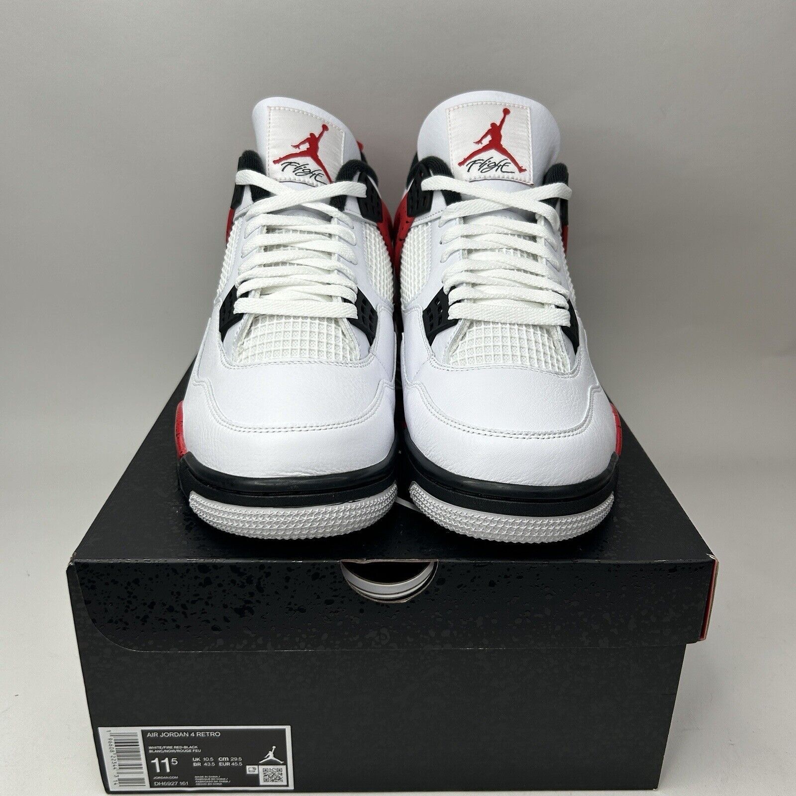 Jordan Brand Nike Air Jordan 4 Retro “Red Cement” 2023 Size US 11.5 / EU 44-45 - 2 Thumbnail