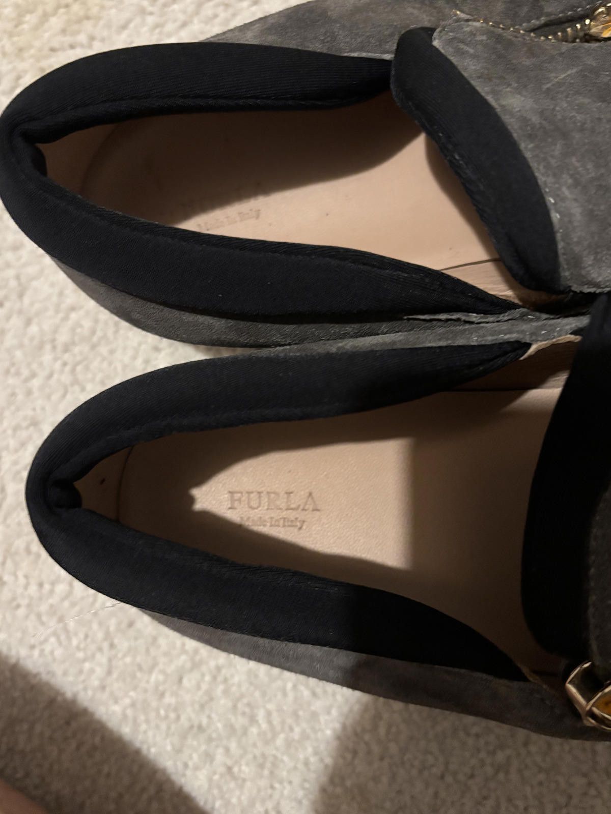 Furla NWOT Furla Suede Slip-On Shoes with Zipper Size US 9 / IT 39 - 3 Thumbnail
