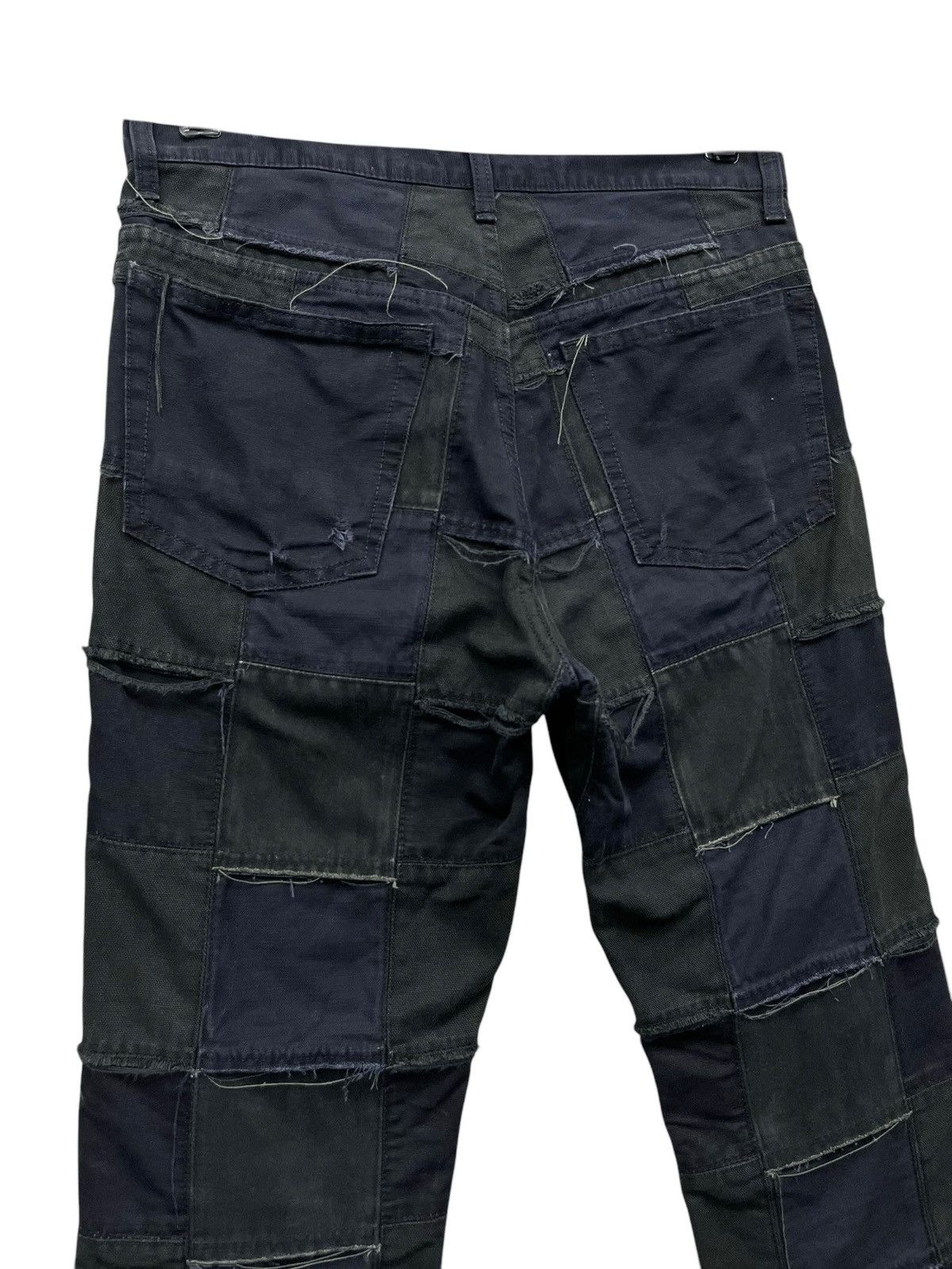 Comme des Garcons JUNYA WATANABE MANxCOMME DES GARCONS Fringe Patchwork Denim Size 28" / US 6 / IT 42 - 7 Thumbnail
