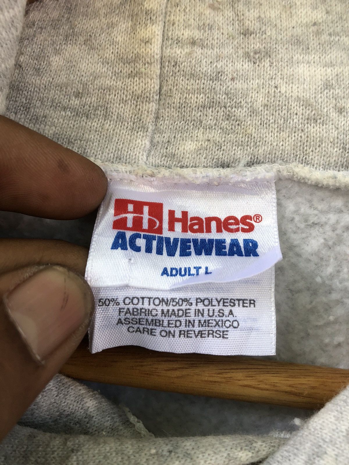Japanese Brand × Vintage Vintage 5050 Hanes Embroidered Hoodie Sweater Size US L / EU 52-54 / 3 - 14 Thumbnail
