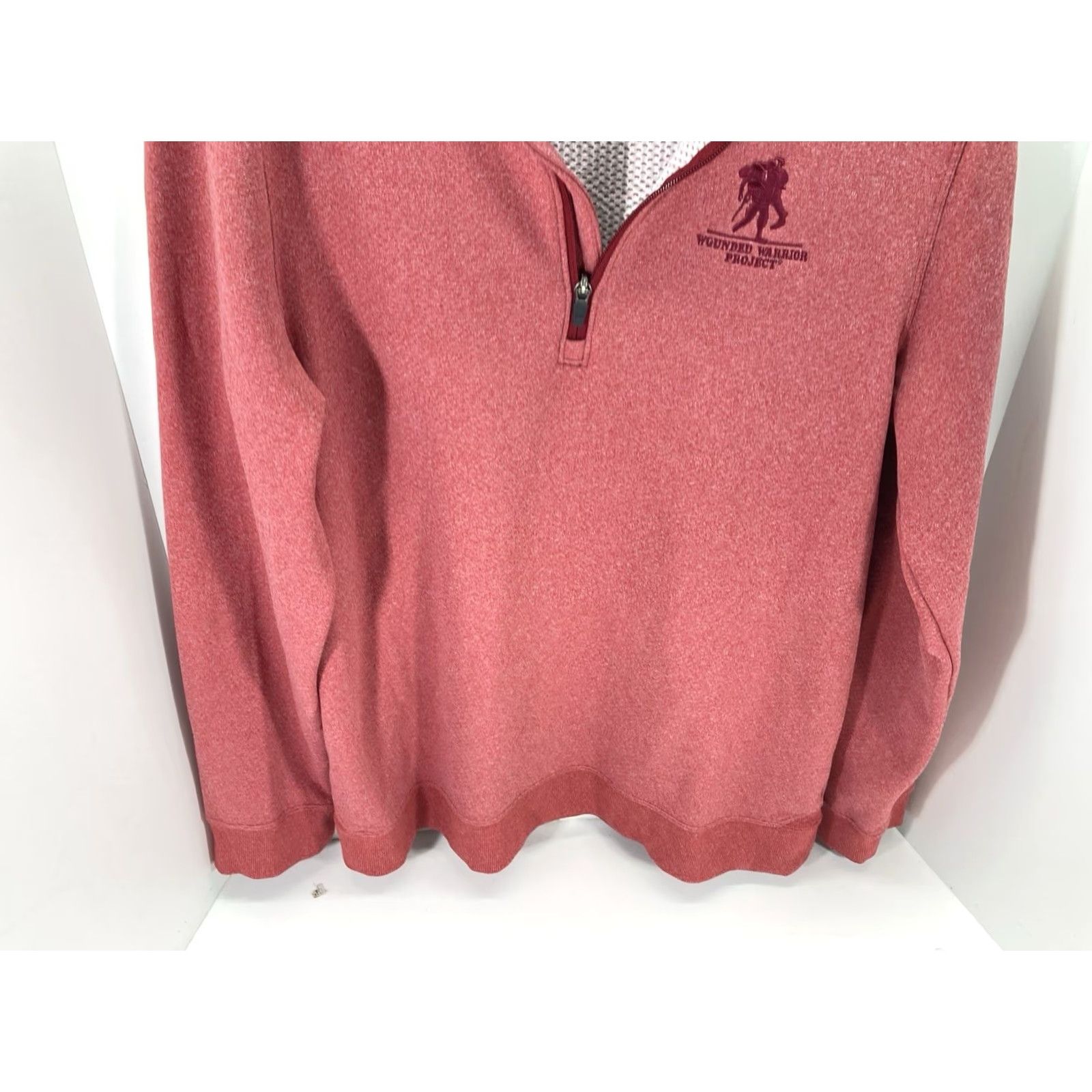 Under Armour Under Armour Sweatshirt Pullover 1/4 Zip Wounded Warrior Women Large Red Fleece Long Sleeve Size L / US 10 / IT 46 - 3 Thumbnail