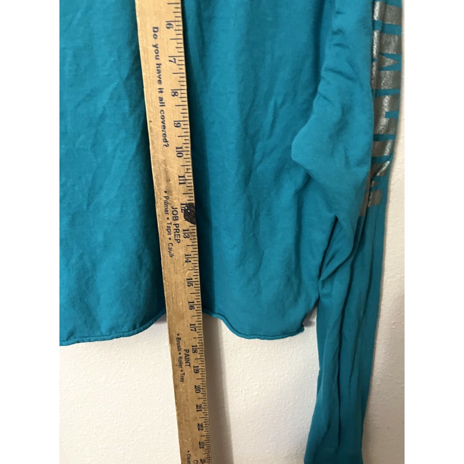 Nike NFL Team Liv NFL Super Bowl Long Sleeve Shirt Medium blue logo Cropped Women Size M / US 6-8 / IT 42-44 - 4 Thumbnail