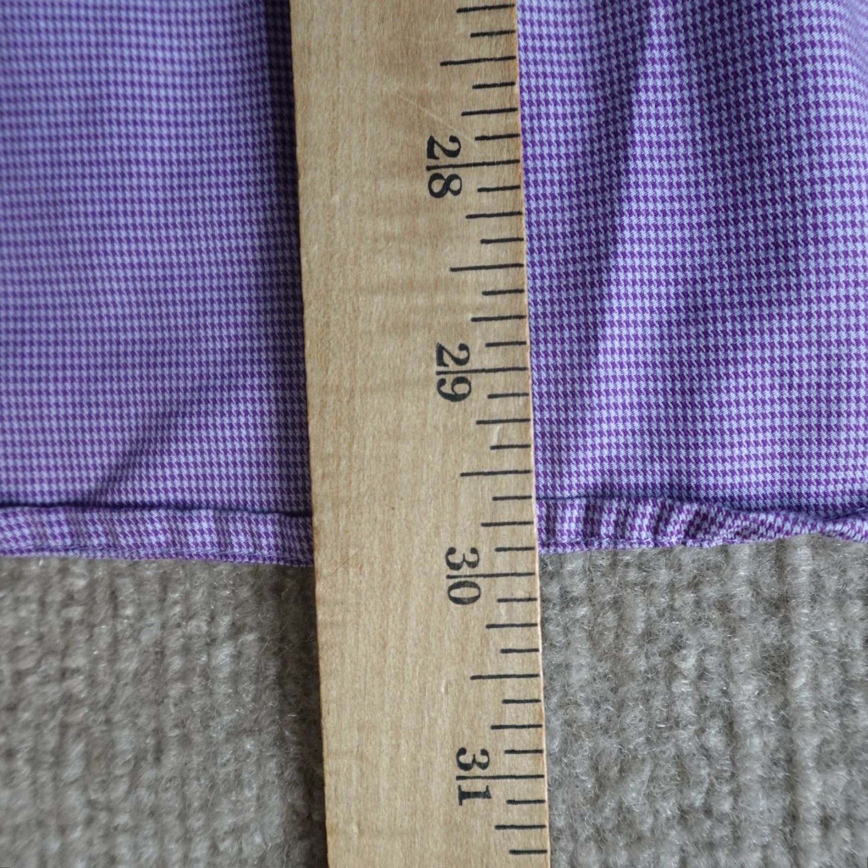 Eton Eton Mens Shirt Medium Slim Purple Geometric 100% Cotton Button-Up Long Sleeve Casual Business Party/Cocktail Size US M / EU 48-50 / 2 - 3 Thumbnail