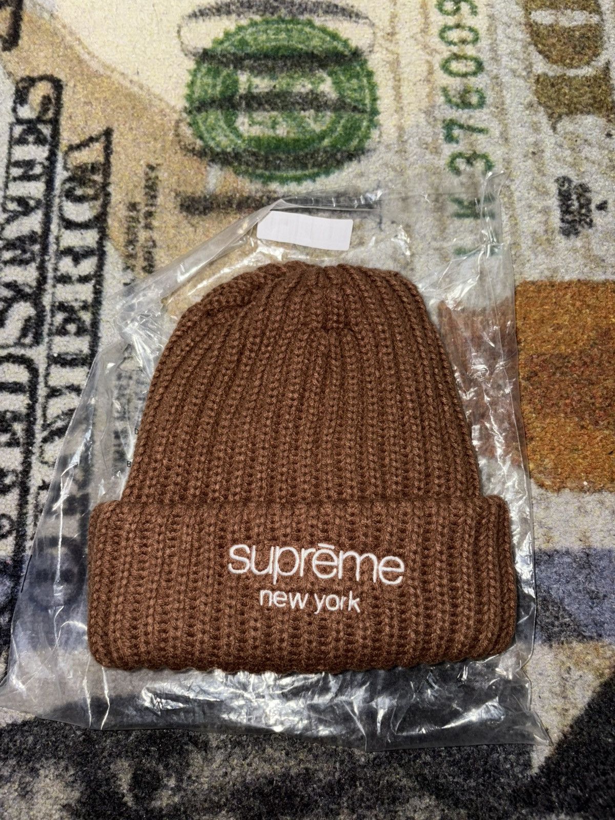 Supreme Supreme Chunky Rib Classic Logo Beanie Royal | Grailed