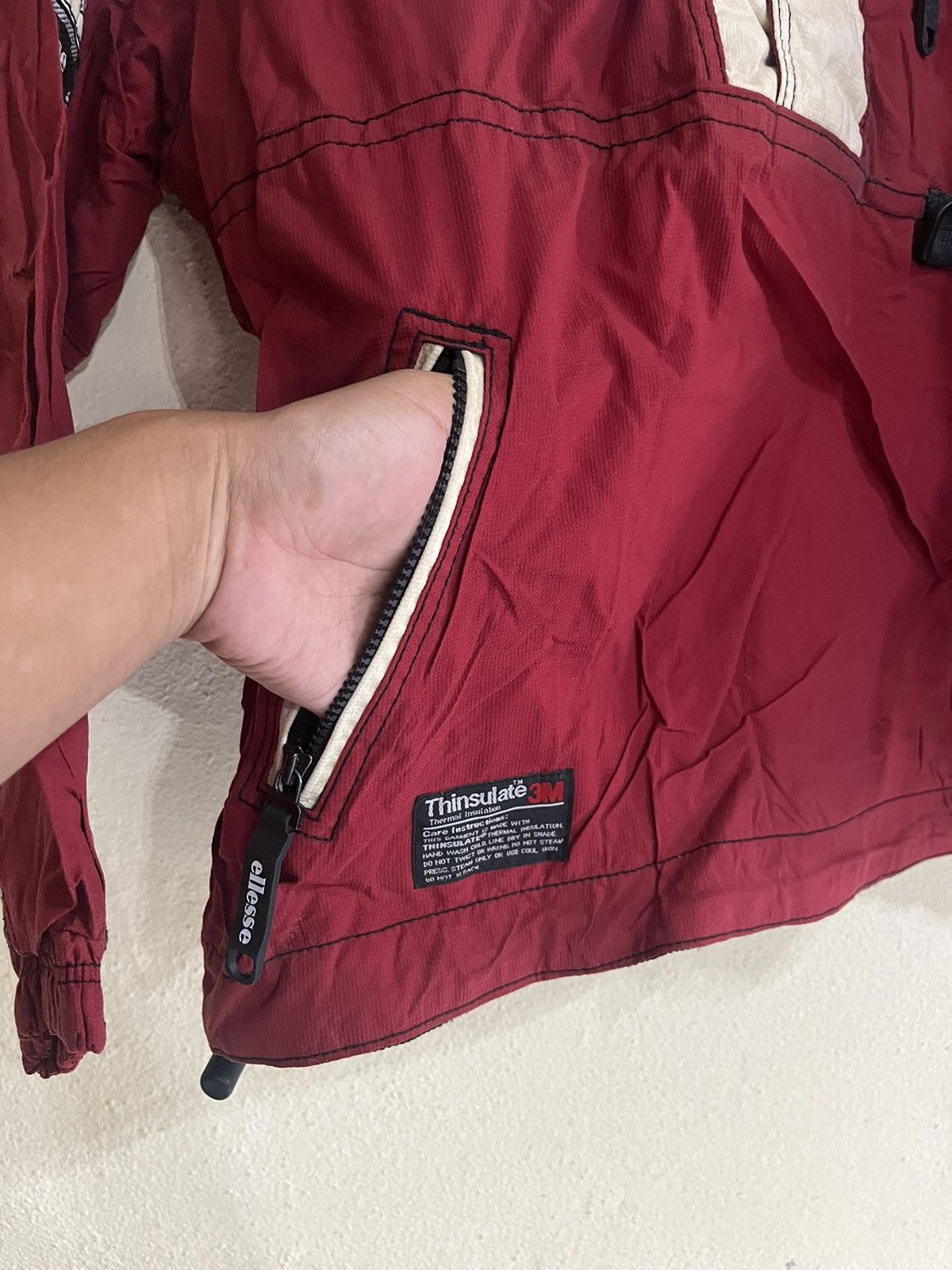 Ellesse Vintage Ellesse Hoodie Thinsulate Thermal Insulation Size US L / EU 52-54 / 3 - 14 Thumbnail