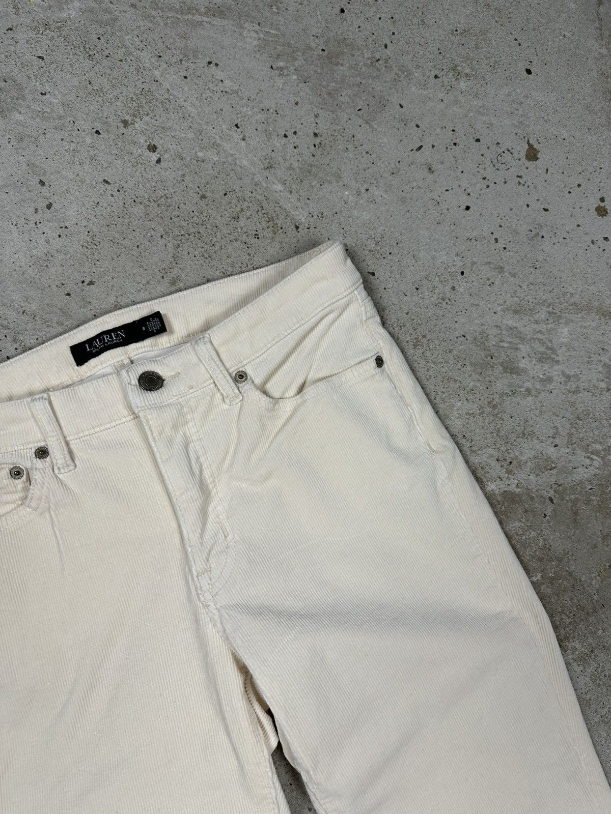 Lauren Ralph Lauren Lauren Ralph Lauren Cream Corduroy Pants Size 30" / US 8 / IT 44 - 8 Thumbnail