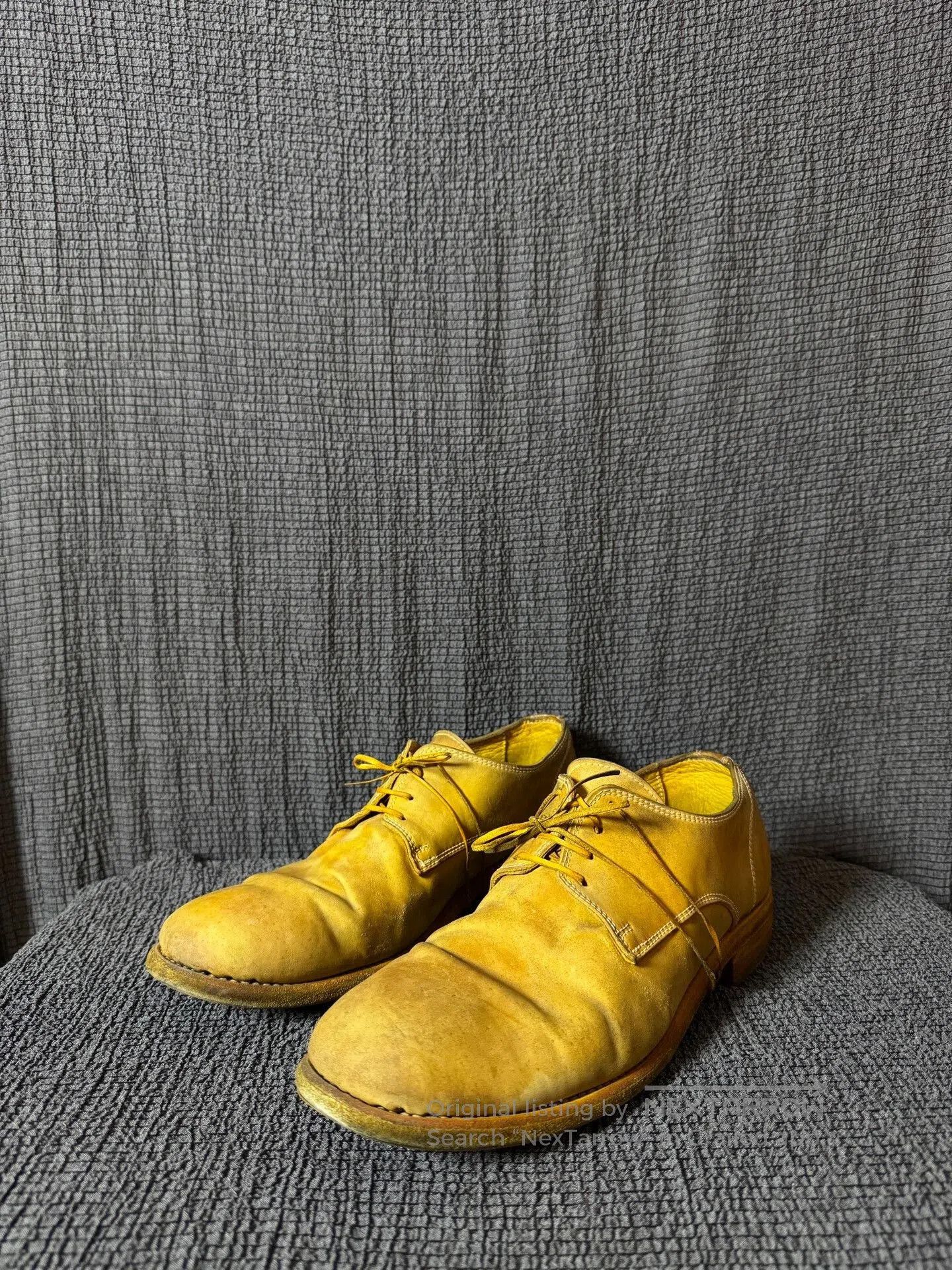Guidi guidii 992 rare yellow derby shoes. Size US 10 / EU 43 - 1 Thumbnail