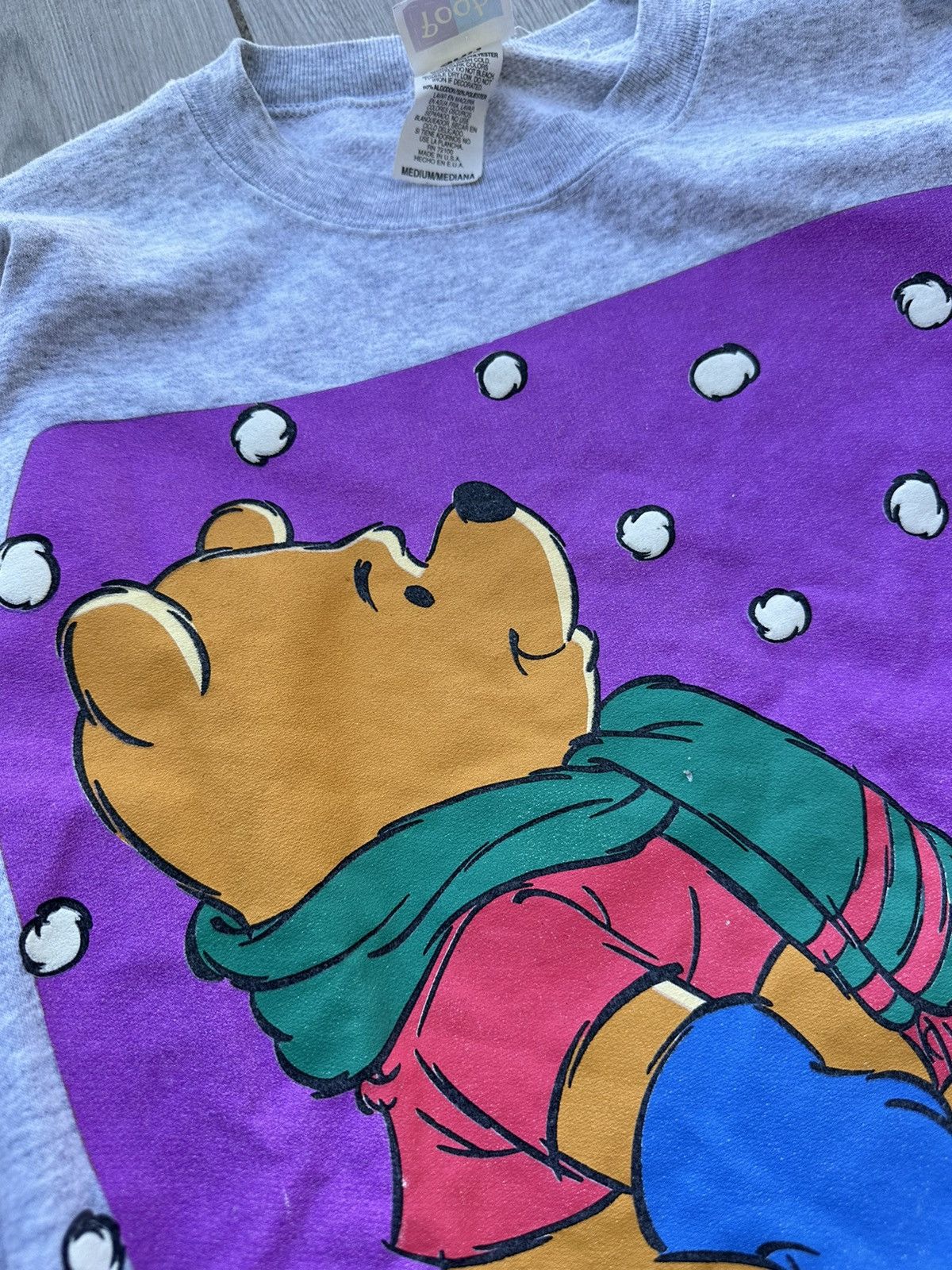 Disney × Japanese Brand × Vintage Vintage Disney Pooh Crewneck Size US L / EU 52-54 / 3 - 7 Thumbnail