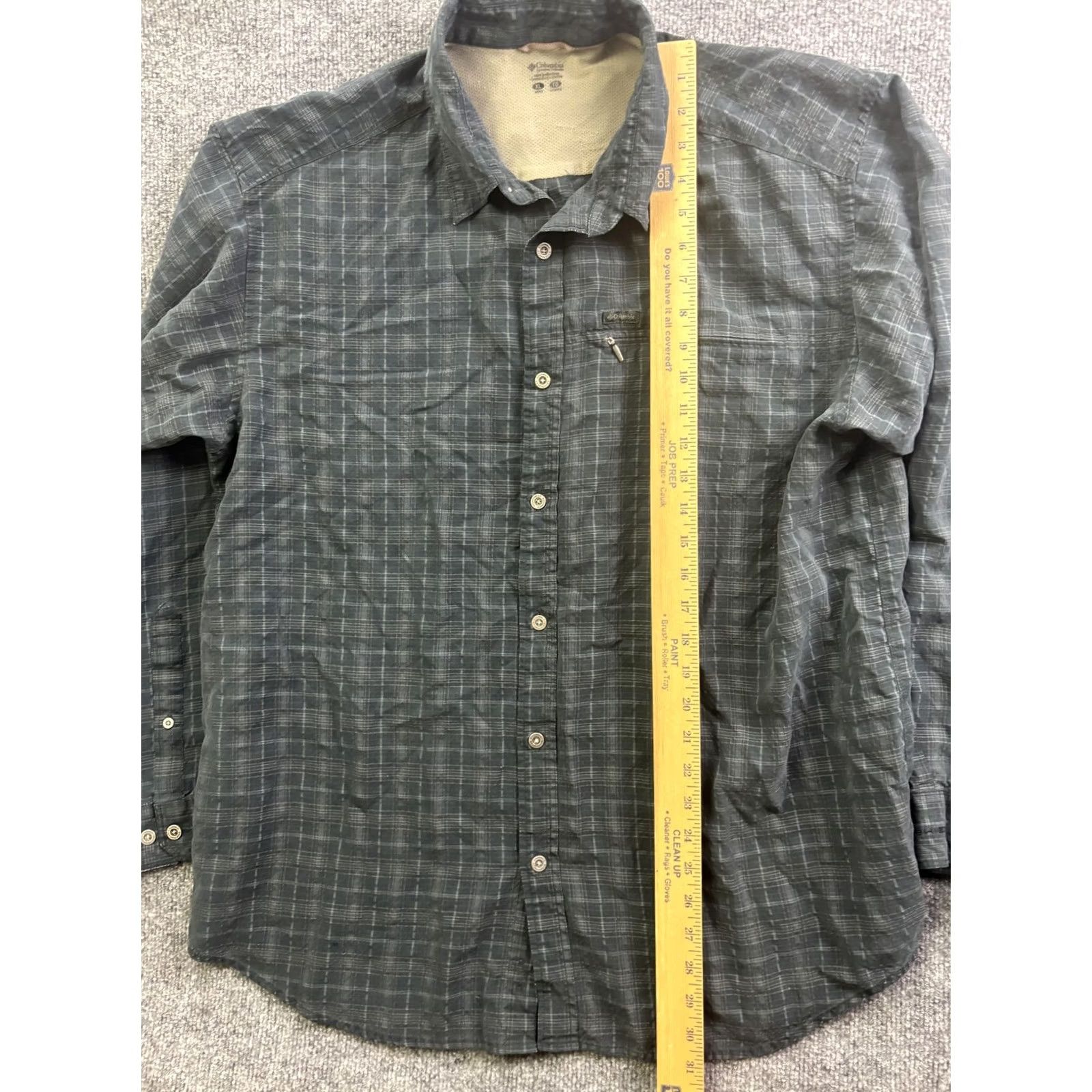 Vintage Columbia Shirt Mens XL Green Plaid Long Sleeve Button Front Modal Outdoor Mens XL Green Plaid Button-Up Shirt Size US XL / EU 56 / 4 - 4 Thumbnail