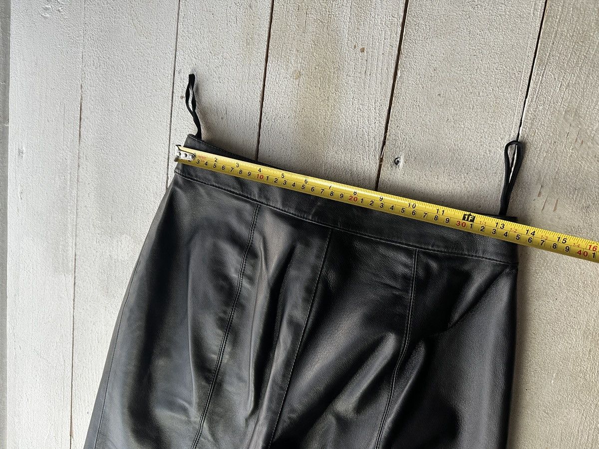 Leather 🚨Vintage leather pants motorcycles Black LUXURY Y2K Size 27" / US 4 / IT 40 - 15 Thumbnail