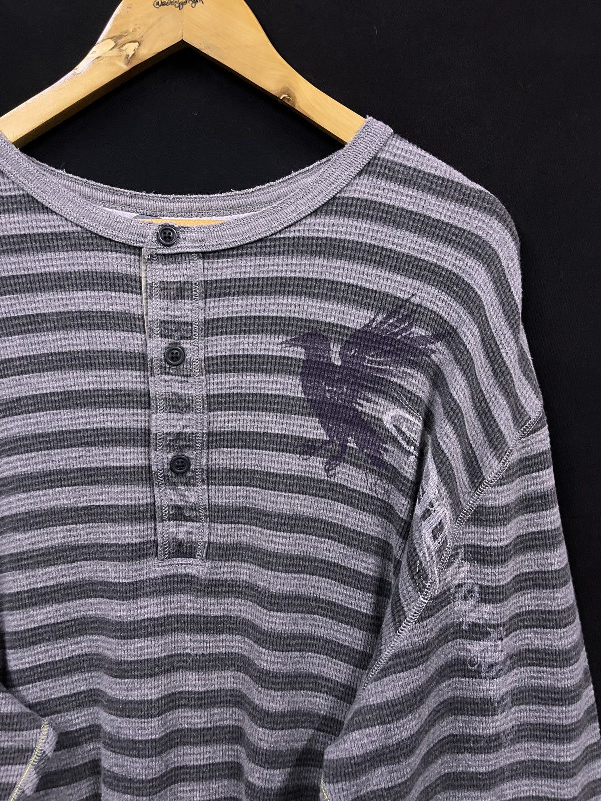 Gap GAP WAFFLE LONGSLEEVE GOTHIC PUNK STYLE Size US XXL / EU 58 / 5 - 5 Thumbnail
