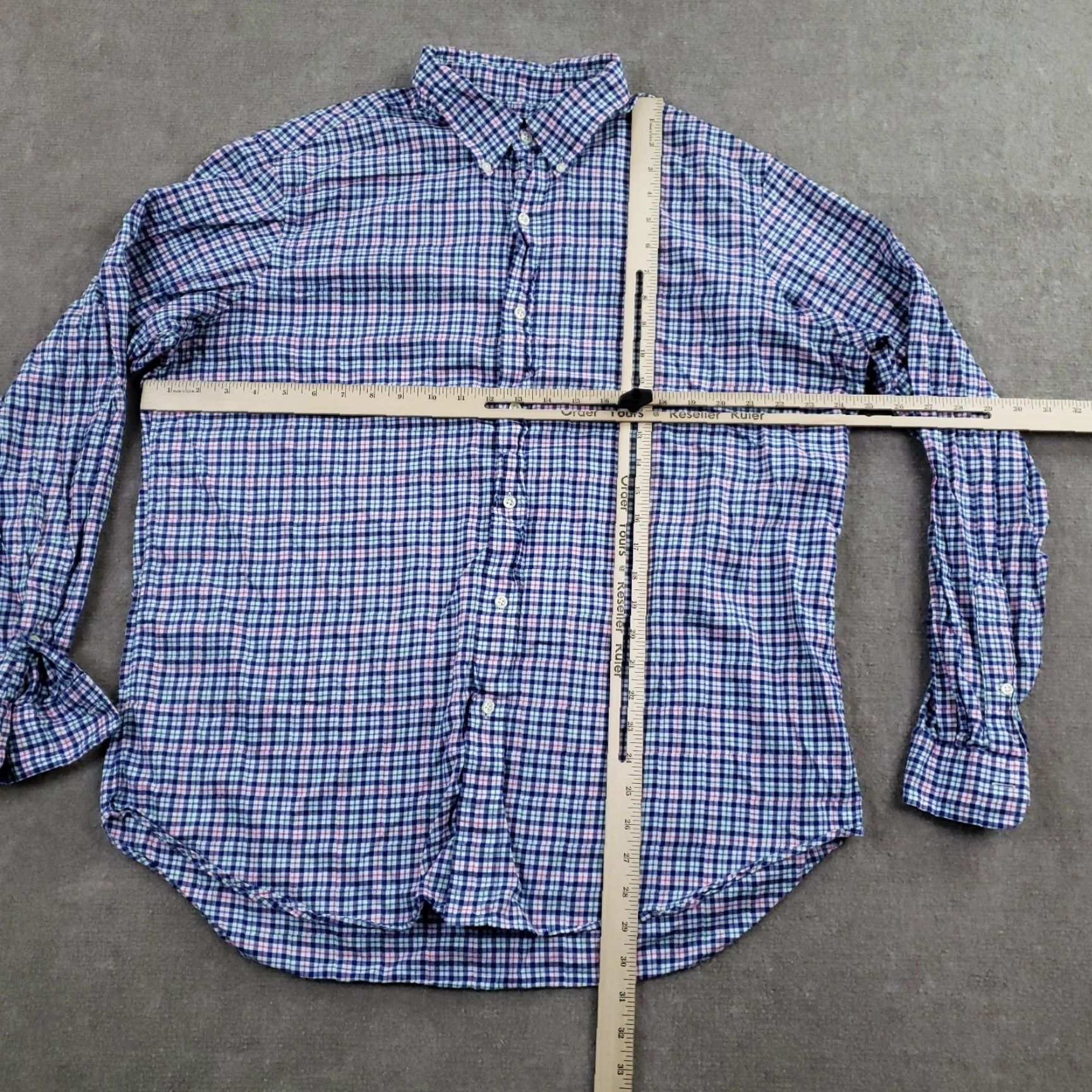 Ralph Lauren Ralph Lauren Shirt Men XL Blue Pink White Plaid Button Up Preppy Long Sleeve Size US XL / EU 56 / 4 - 2 Thumbnail