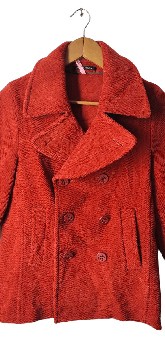 Vintage LURVA TRAM MADE IN ENGLAND PEACOAT JACKET Size S / US 4 / IT 40 - 3 Thumbnail