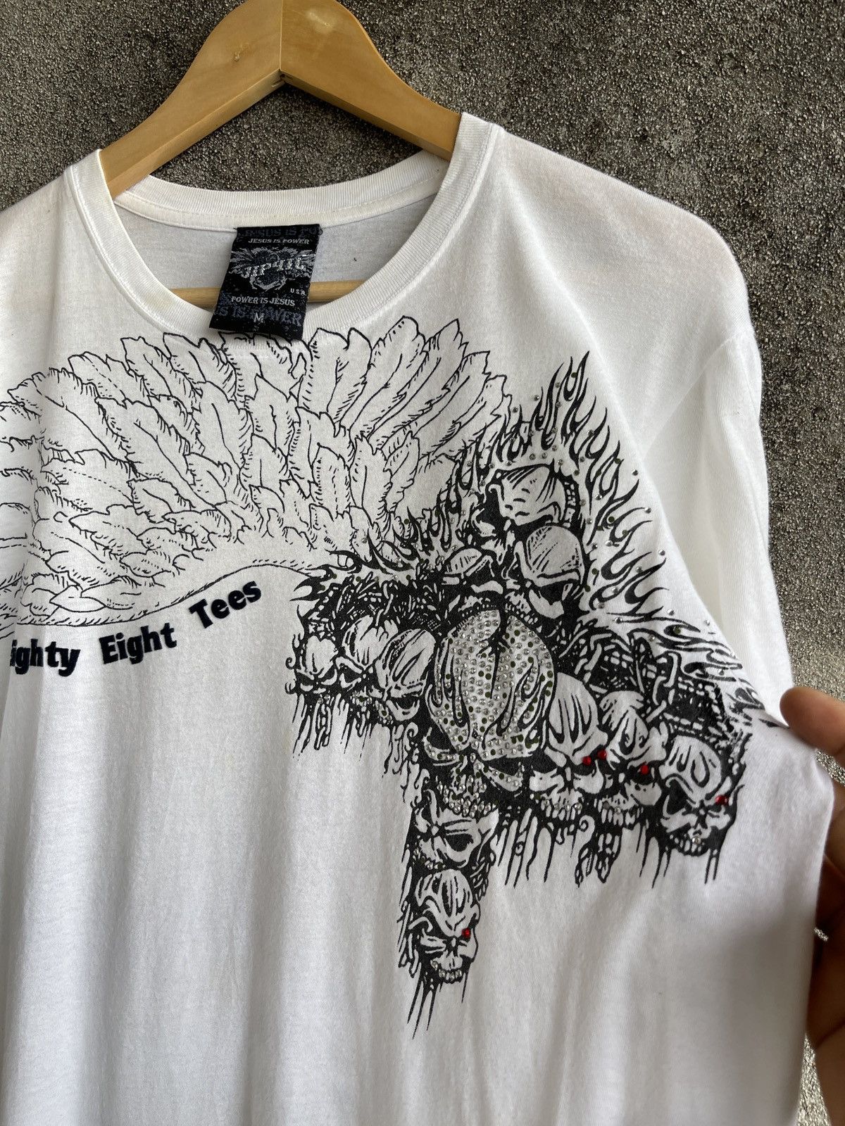 Affliction Rare🔥Vintage EIGHTY EIGHT Jesus Is Power Tee Size US M / EU 48-50 / 2 - 6 Thumbnail