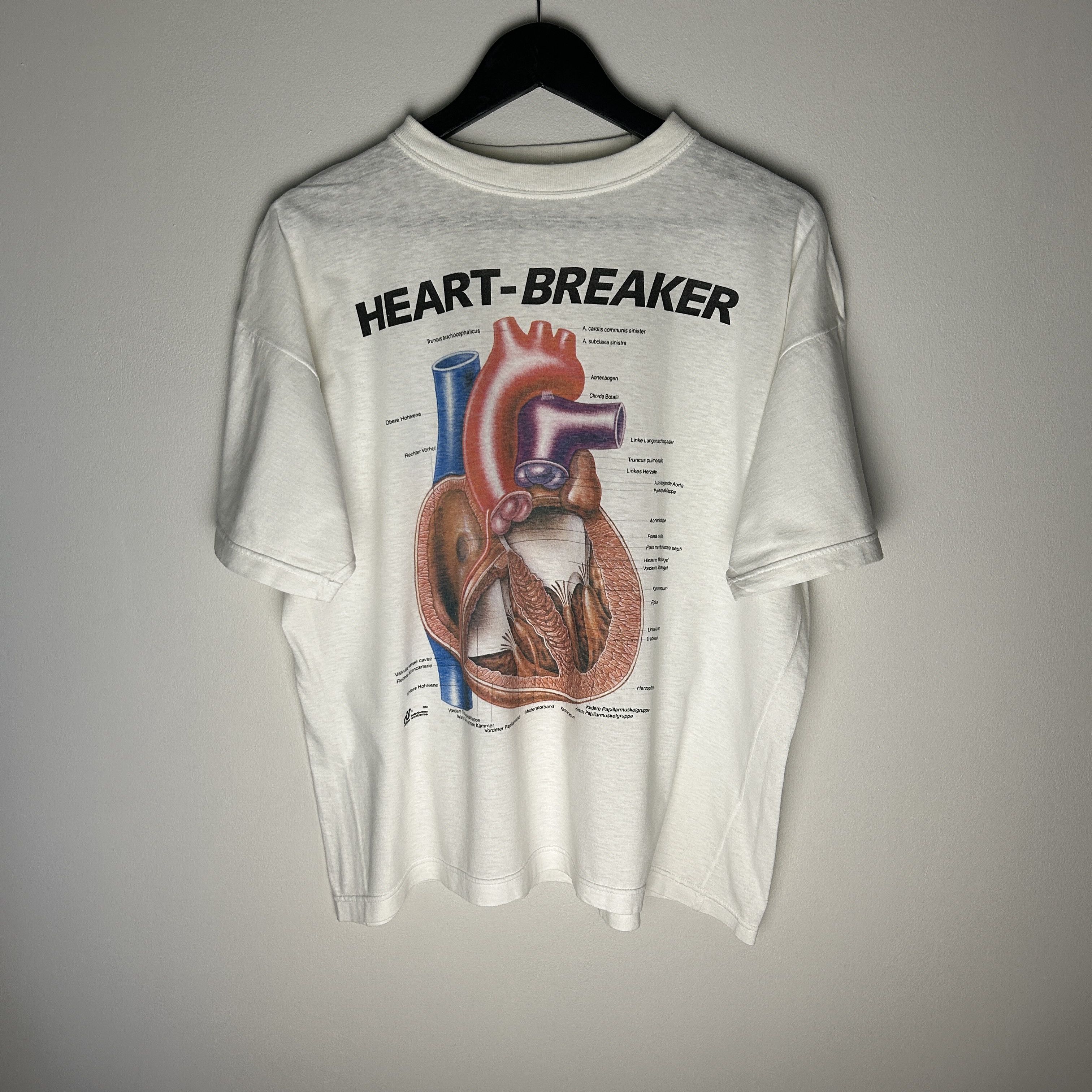 Vintage Vintage Heart-breaker Anatomy 1991 T-shirt Size US L / EU 52-54 / 3 - 1 Thumbnail
