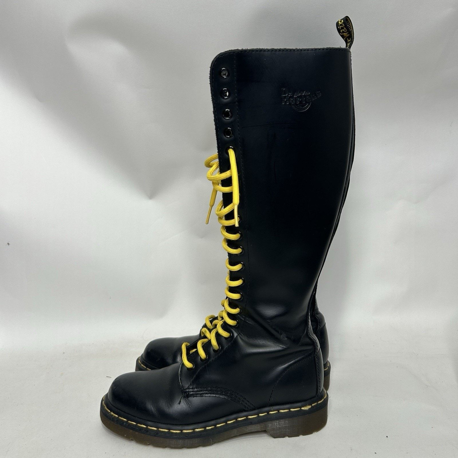 Dr. Martens Vintage Dr. Martens Jemma Leather Lace Up 20 Eye Boots Size US 6 / IT 36 - 4 Thumbnail
