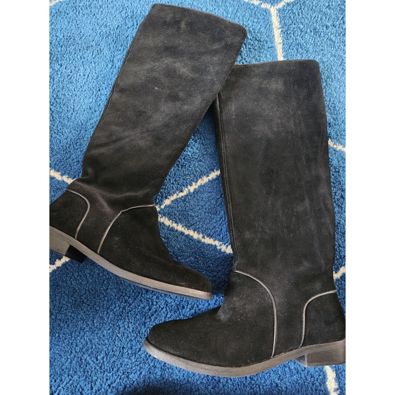 Ugg UGG Emerie Black Suede Leather Knee High Tassle Boot Moccasi Grailed