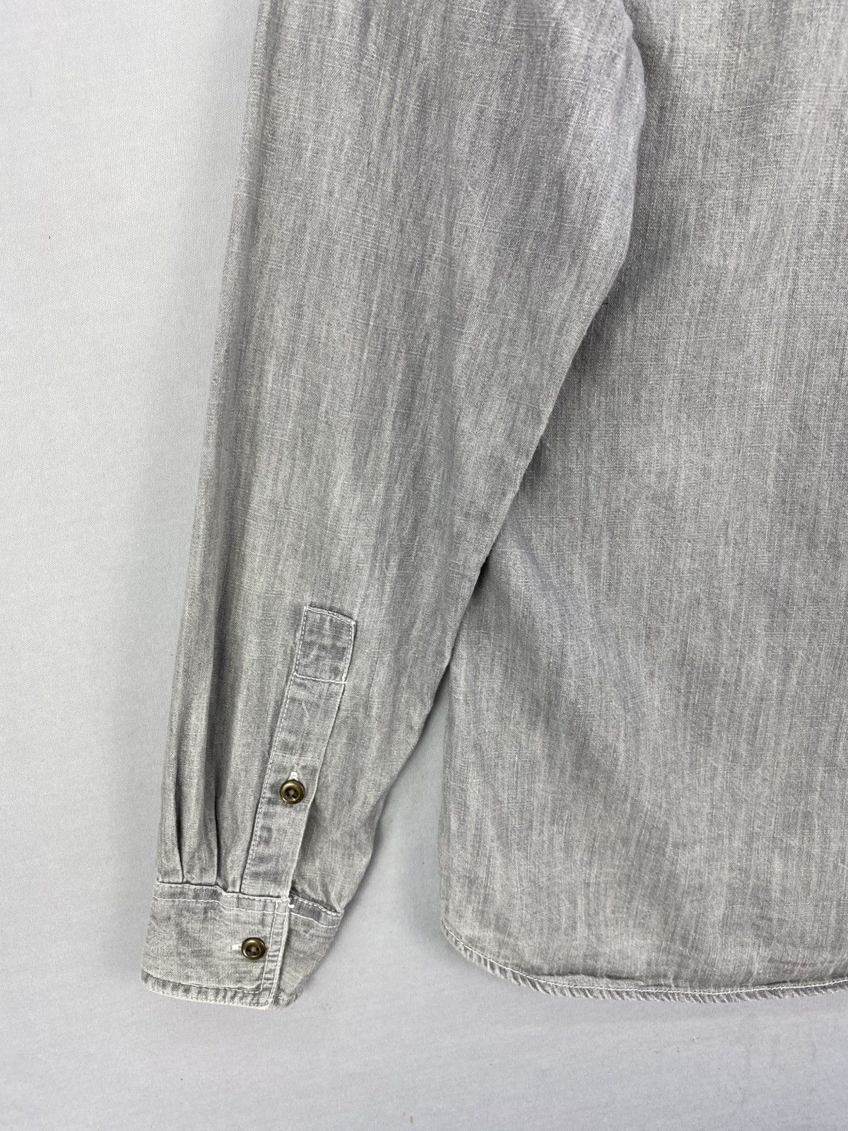 Flannel Topman Grey Denim Shirts Button Up Size US XXS / EU 40 - 6 Thumbnail