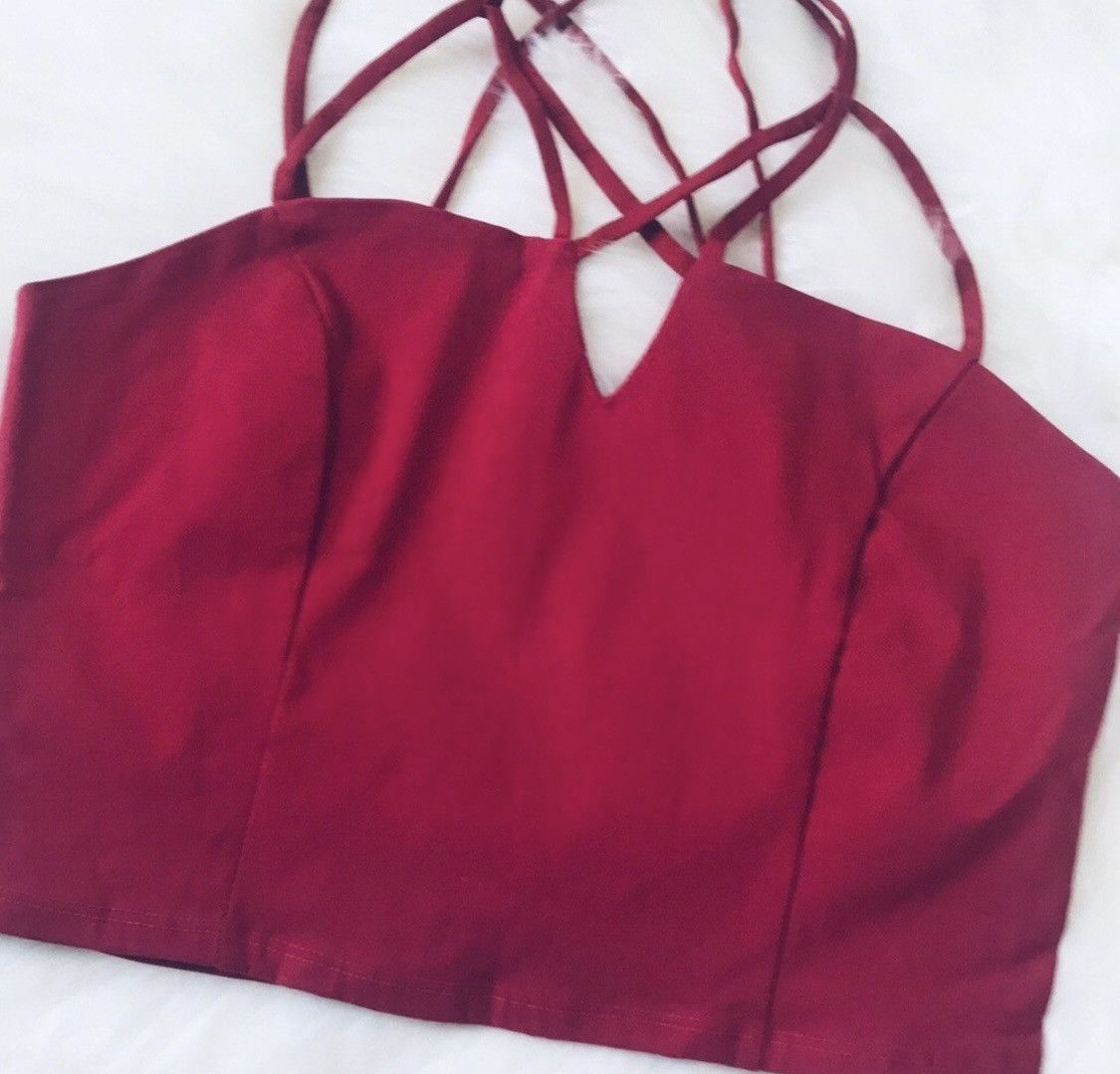 Other CHARLOTTE RUSSE MULTI STRAP CROP TOP Size M / US 6-8 / IT 42-44 - 5 Thumbnail