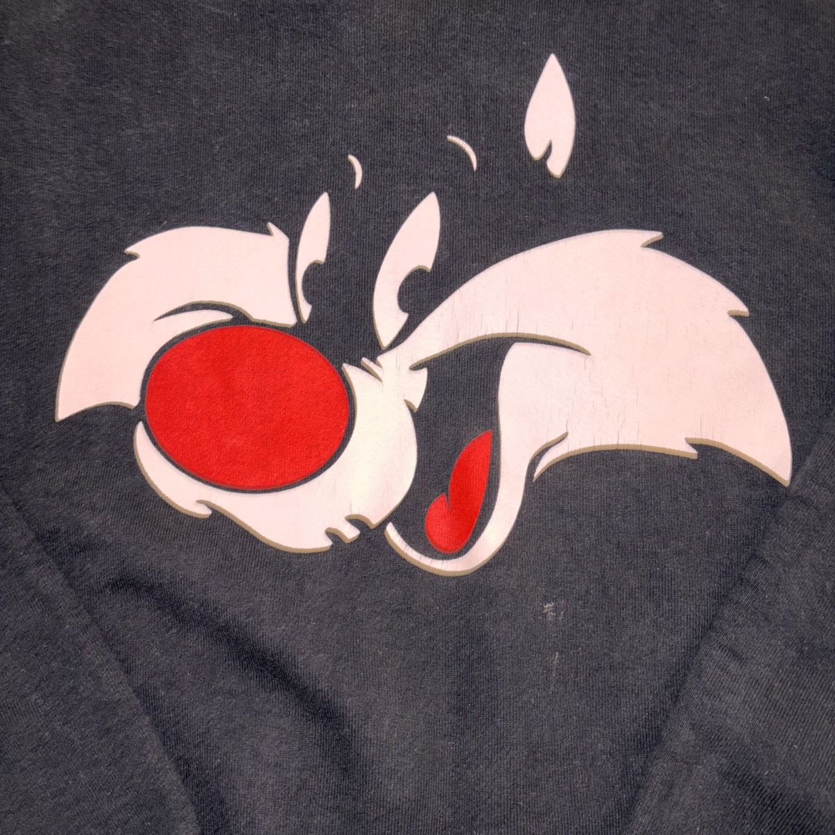 Acme Clothing Vintage 90s Sylvester Looney Tunes Crewneck – Black Size US L / EU 52-54 / 3 - 4 Thumbnail