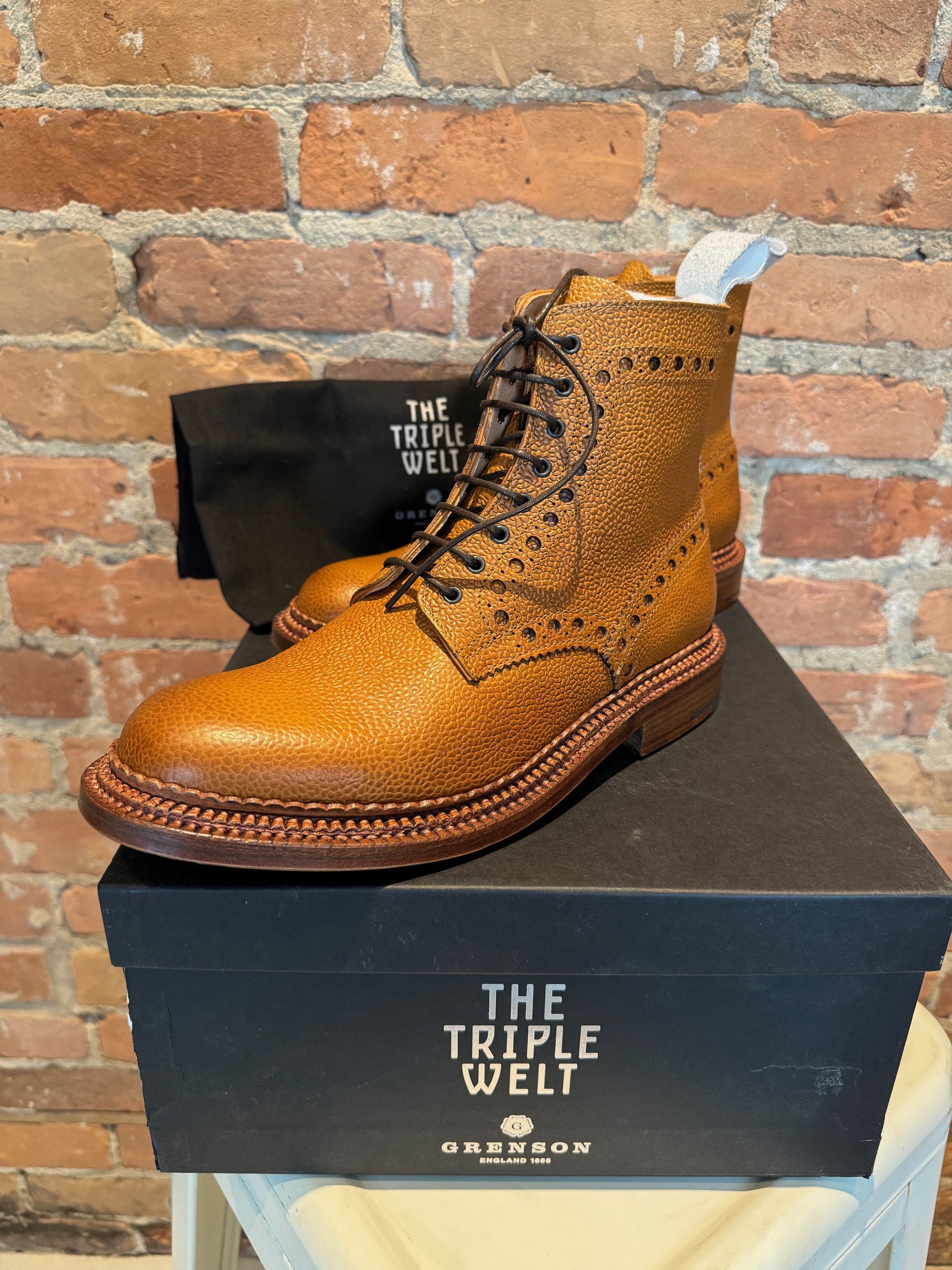 NEIGHBORHOOD x Grenson Charles Triple Welt Brogue Boots