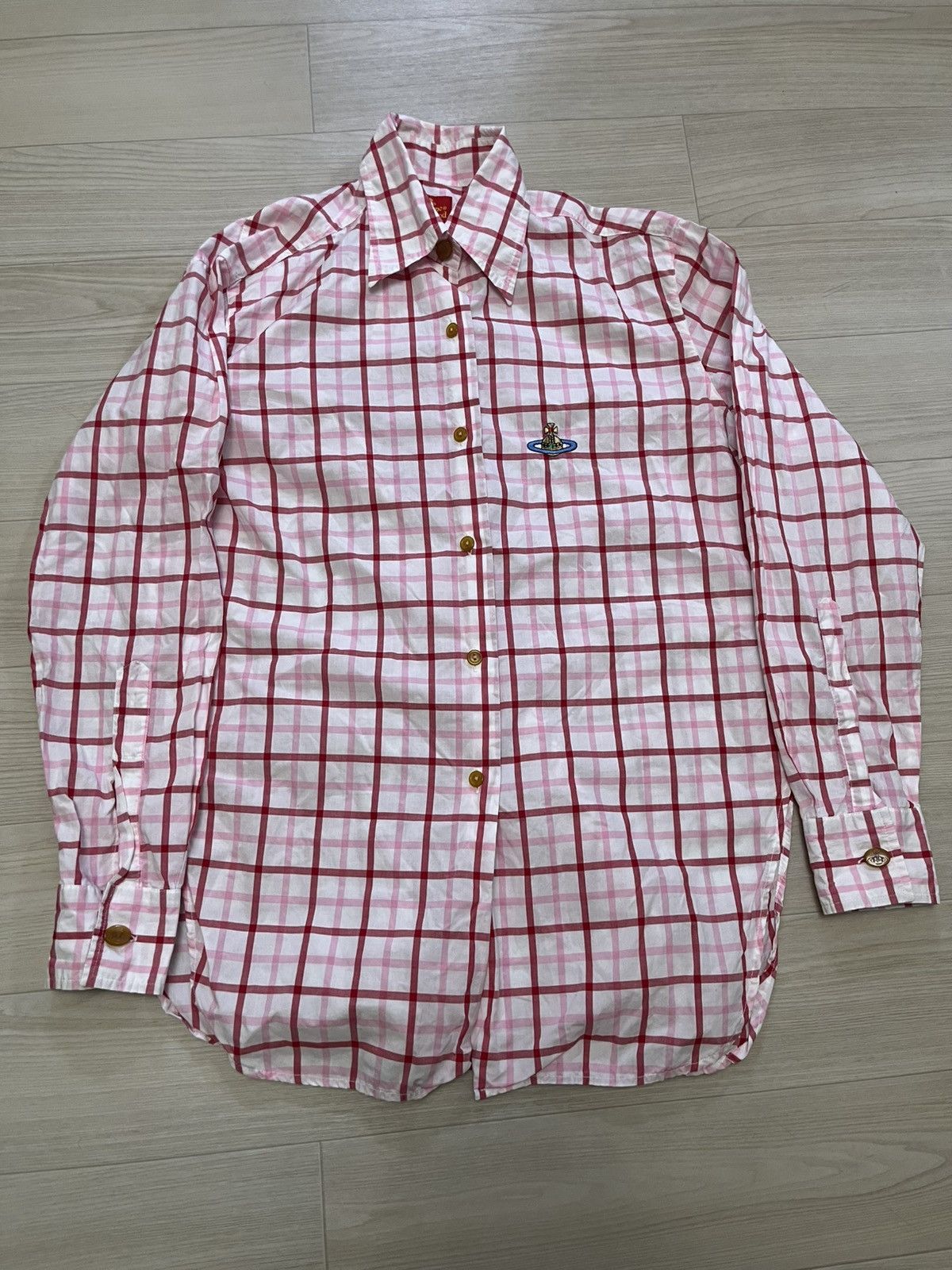 Vivienne Westwood I Vivienne westwood vintage pink checkered button up shirt Size M / US 6-8 / IT 42-44 - 1 Thumbnail
