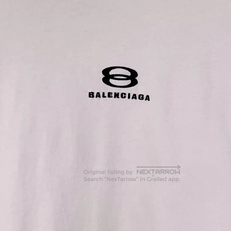 Balenciaga Balenciaga Apricot Pink Logo Letter Embroidered Cotton Rou Size US M / EU 48-50 / 2 - 4 Thumbnail