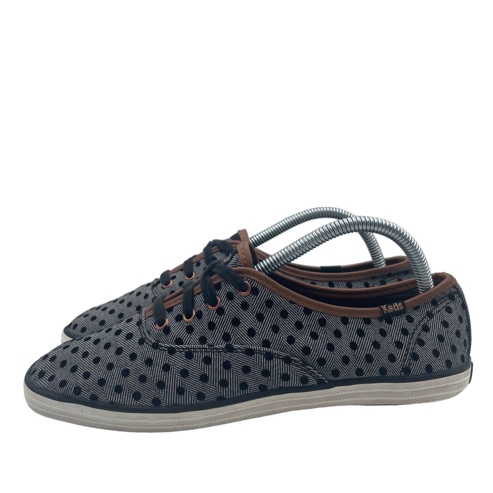 Keds Keds Gray Black Polka Dot Low Canvas Shoes Womens 8.5 Size US 8.5 / IT 38.5 - 2 Thumbnail