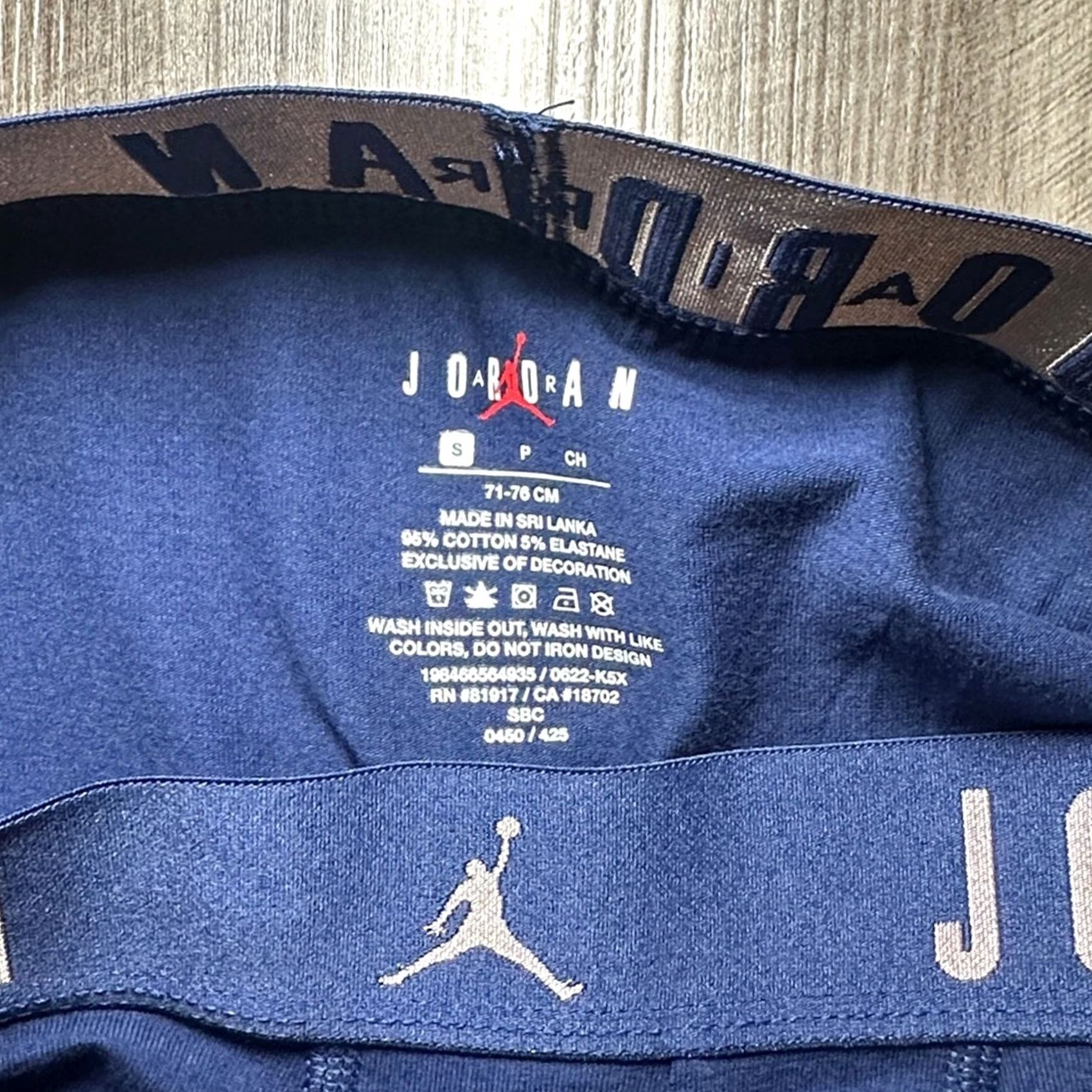 Nike Nike Air Jordan Flight Cotton Stretch Boxer Brief Underwear S Navy Blue Mens Small NWOT Size 36R - 3 Thumbnail