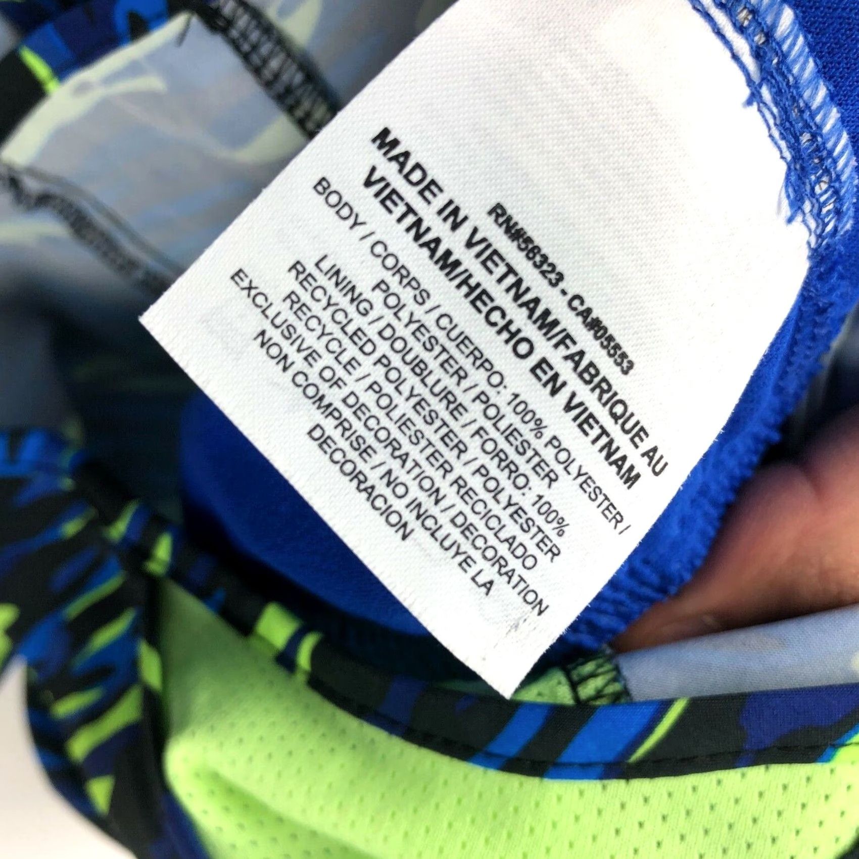 Nike Nike Dri-FIT Womens Shorts Walking Exercise Athletic 28W Small Tag Size S Blue Geometric 10in Inseam EUC Shoes Activewear Mens Girls Womens Size 28" / US 6 / IT 42 - 8 Thumbnail