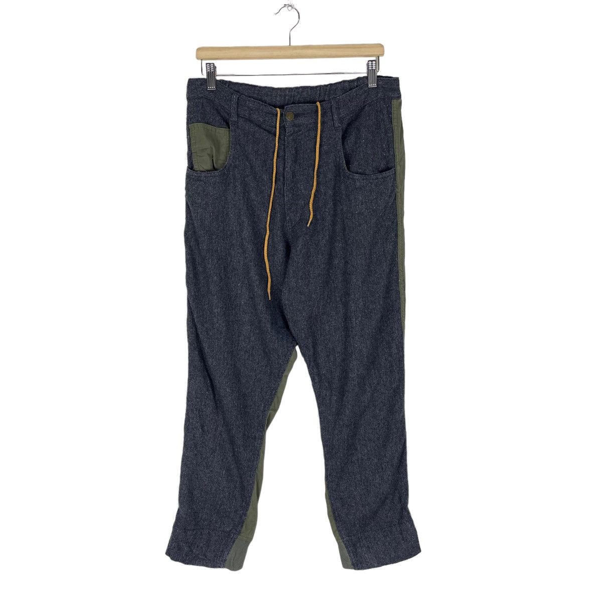 Issey Miyake ☀️FRAPBOIS ISSEY MIYAKE SAMPLE WOOL DESIGN PANTS Size US 32 / EU 48 - 2 Thumbnail