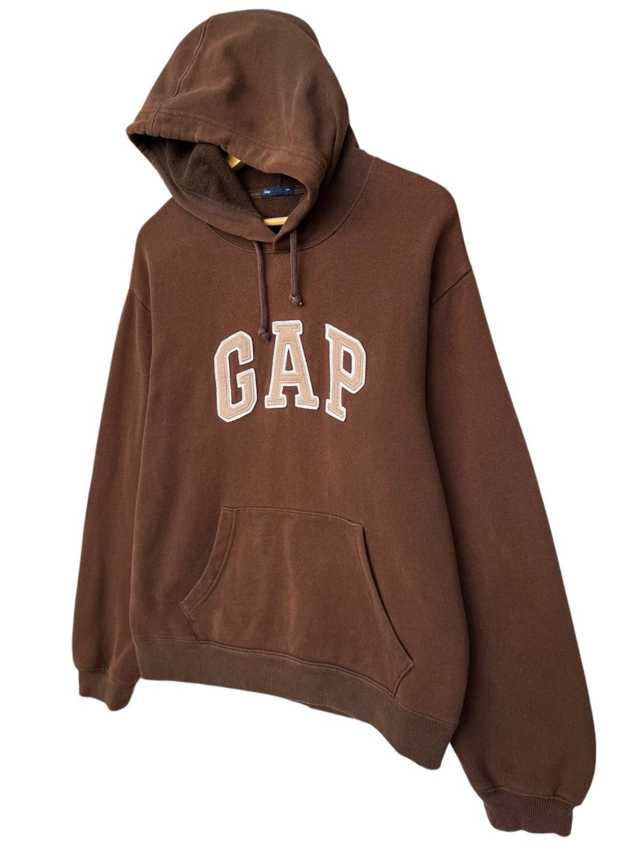 Gap Vintage Gap Brown Sunfaded Baggy Boxy Hoodie Size US M / EU 48-50 / 2 - 4 Thumbnail