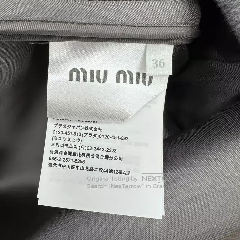 Miu Miu Miu Miu 36 24 new gray silhouette coat Size S / US 4 / IT 40 - 7 Thumbnail