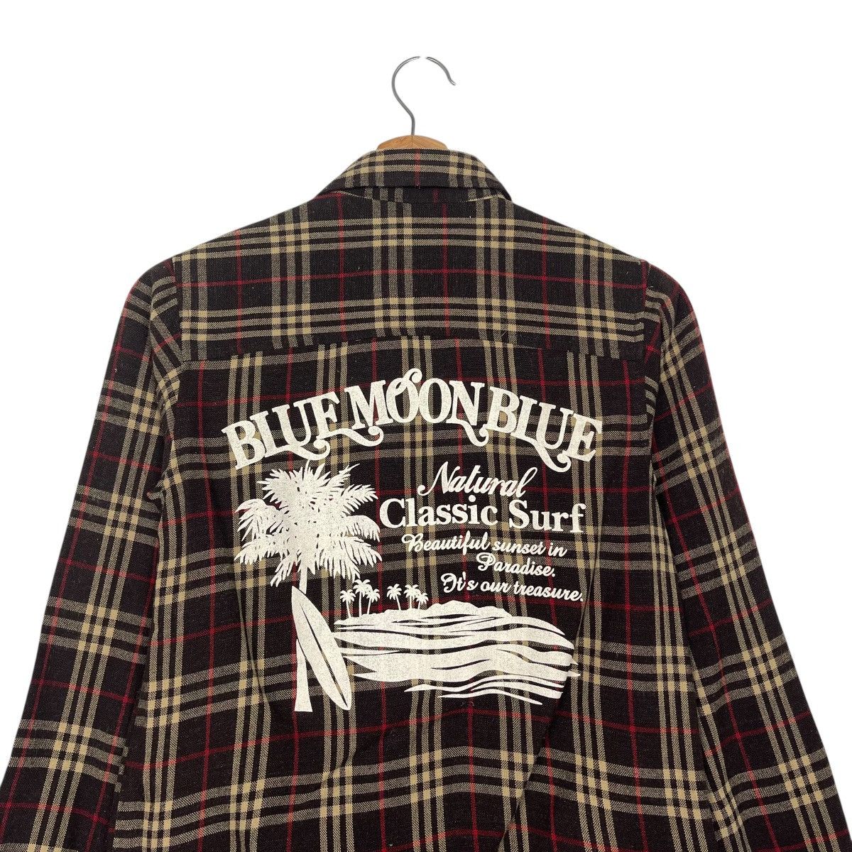 Japanese Brand Vintage Y2K Blue Moon Blue Check Button Shirts Jacket Size US M / EU 48-50 / 2 - 14 Thumbnail