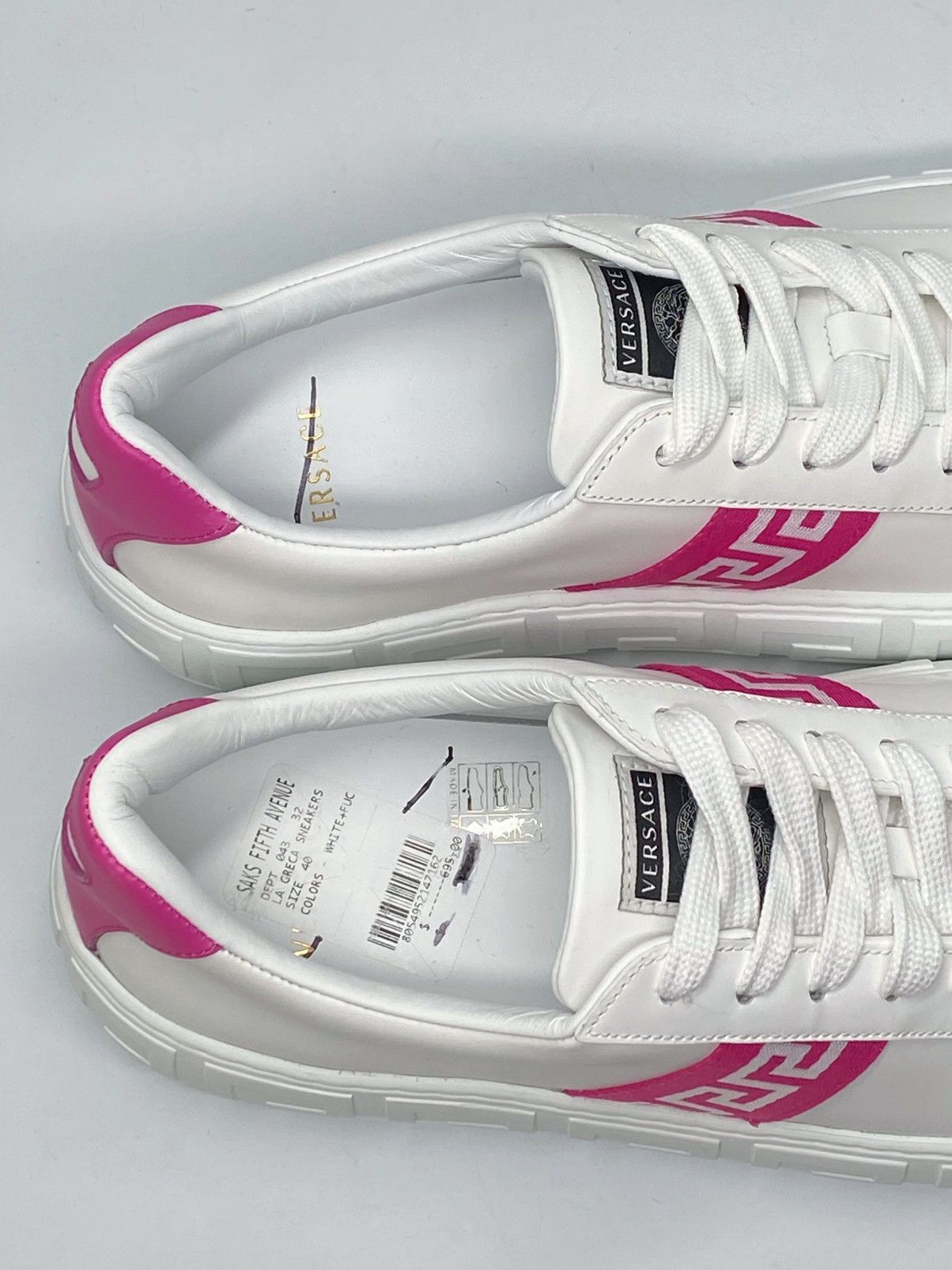 Versace Versace Greca Logo Leather Sneakers size 40 Size US 10 / IT 40 - 9 Thumbnail