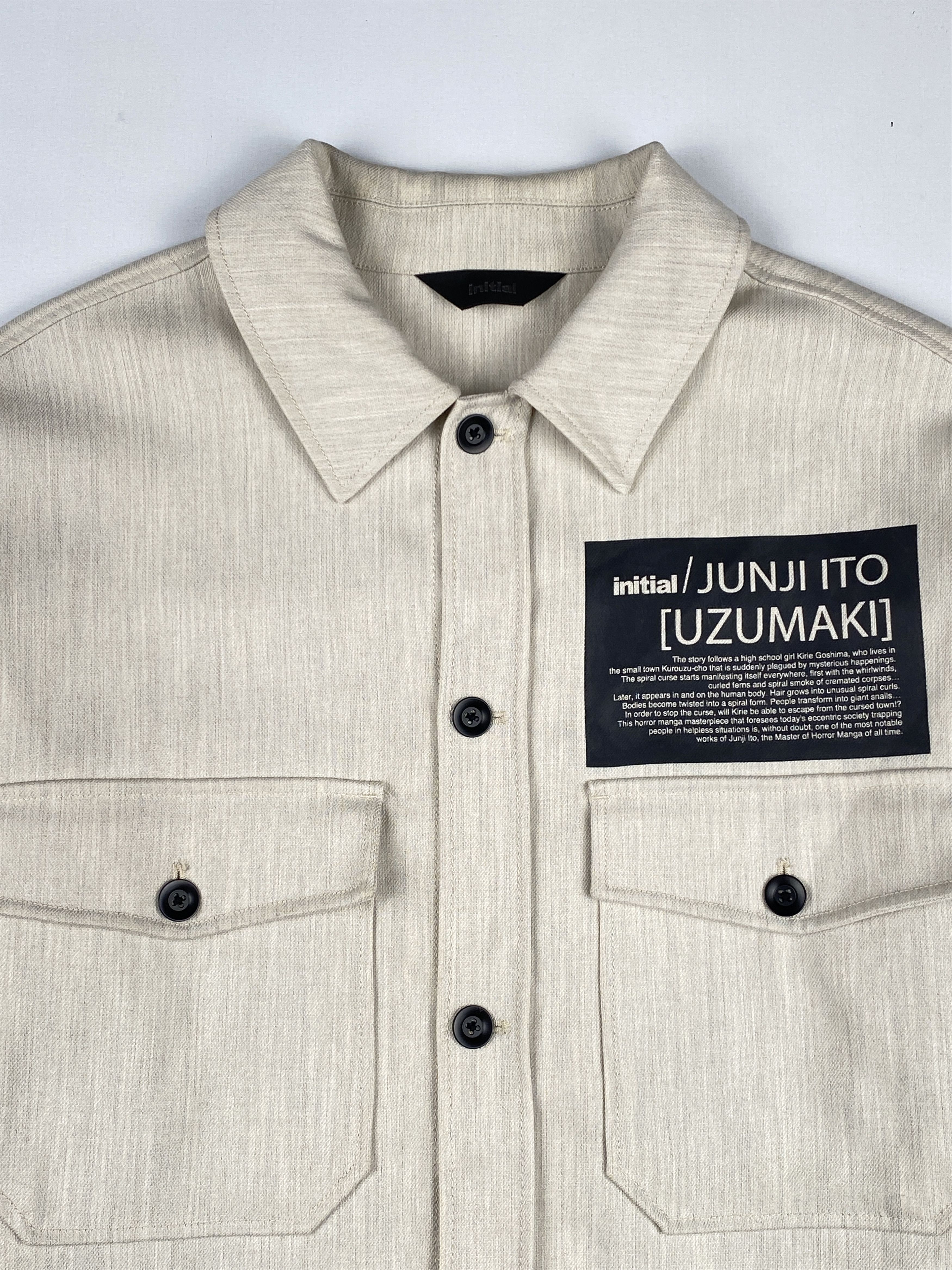 Japanese Brand Initial x Junji Ito [Uzumaki] Multiple Pockets Shirt Jacket Size US M / EU 48-50 / 2 - 3 Thumbnail