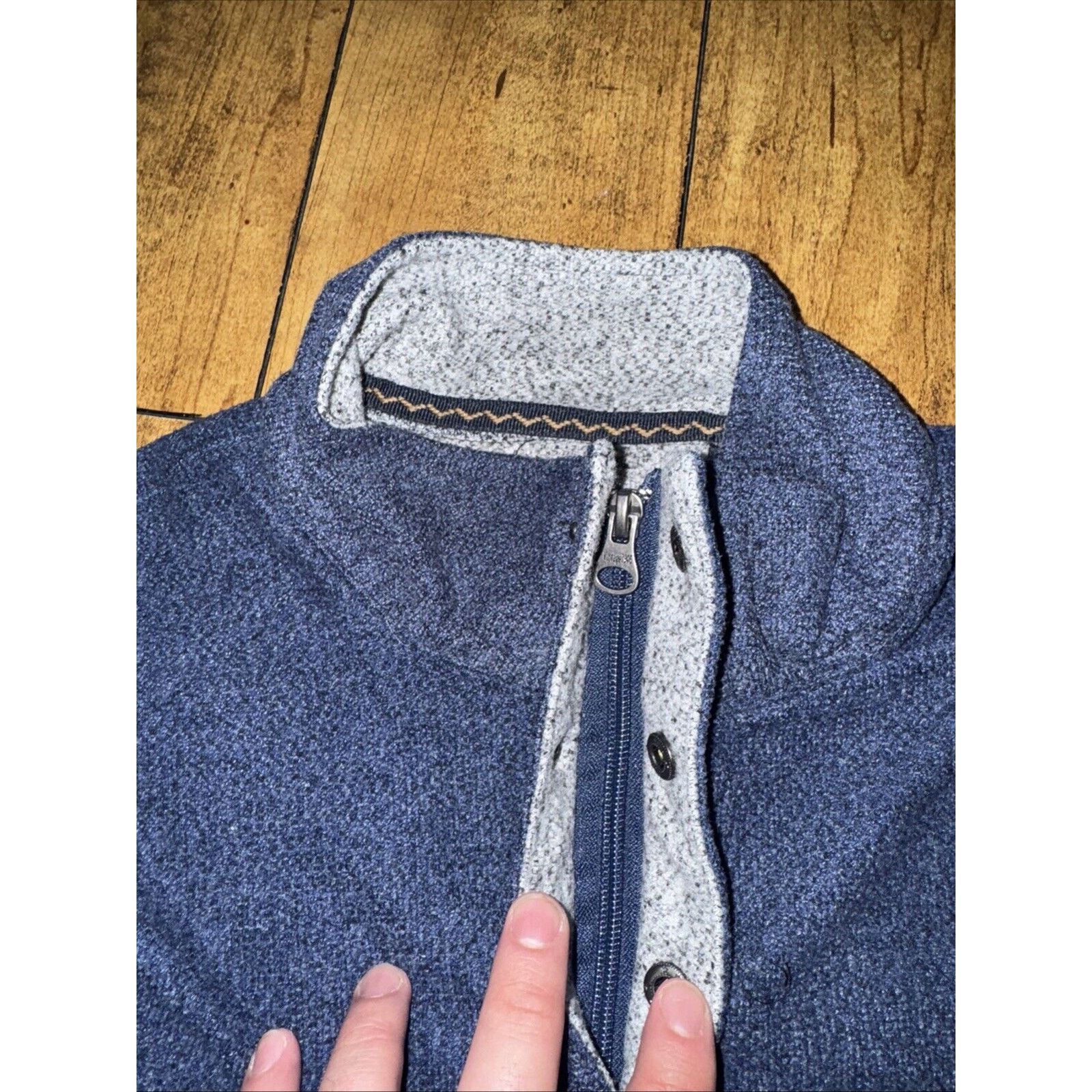 Vintage Vintage 1946 Quarter Zip Sweatshirt Blue Small 18x25 Size US S / EU 44-46 / 1 - 6 Thumbnail