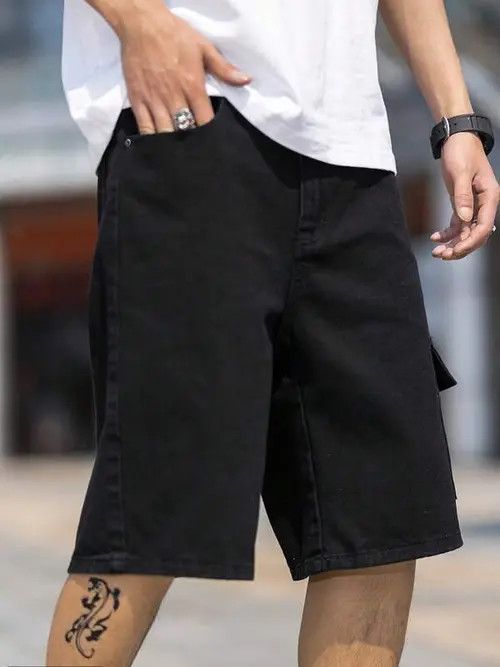 Japanese Brand VINTAGE cargo Y2K DRIP denim shorts Size US 34 / EU 50 - 2 Thumbnail