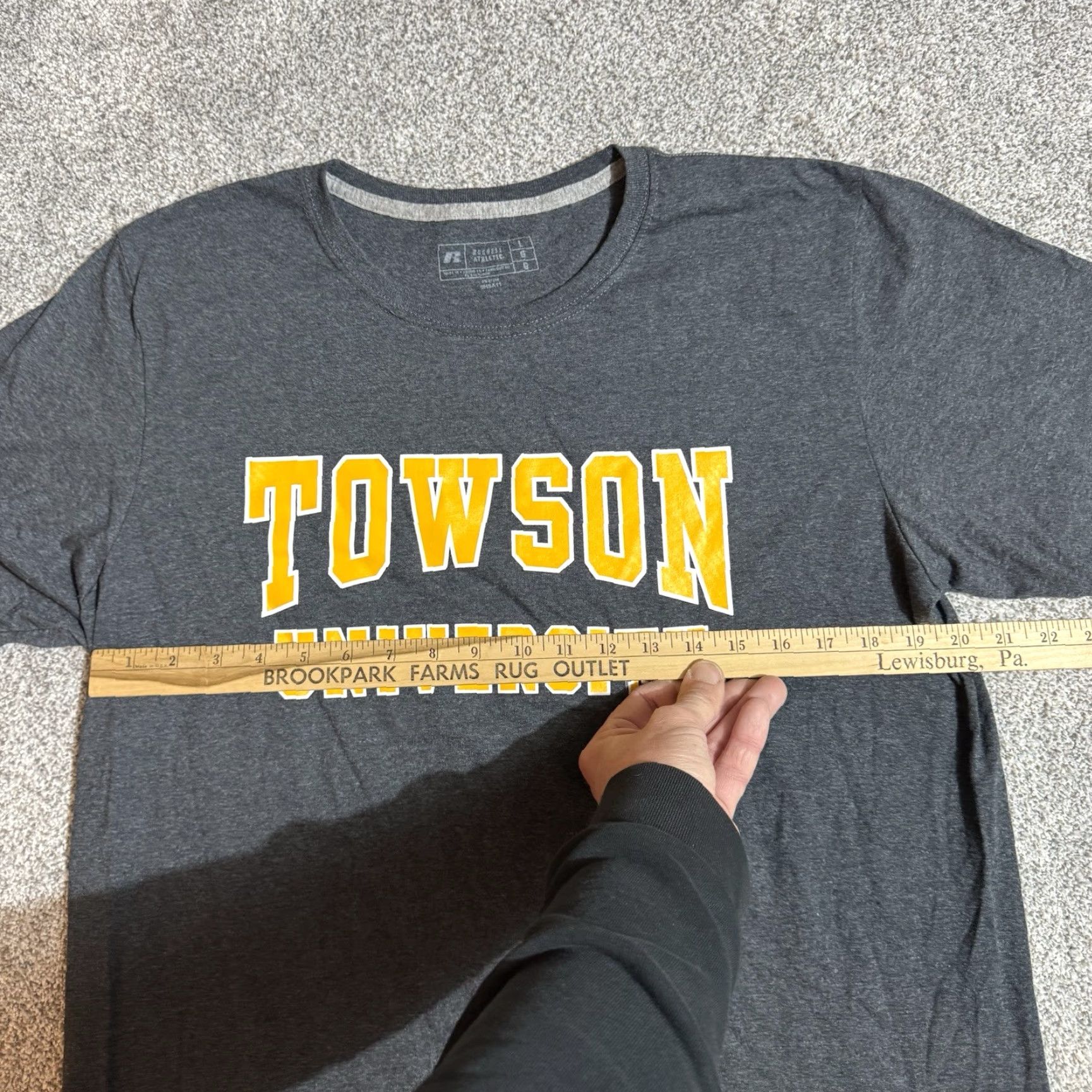 Russell Athletic Towson University Shirt Mens Large Preppy Collegiate Academia Sportswear 2010s Size US L / EU 52-54 / 3 - 2 Thumbnail