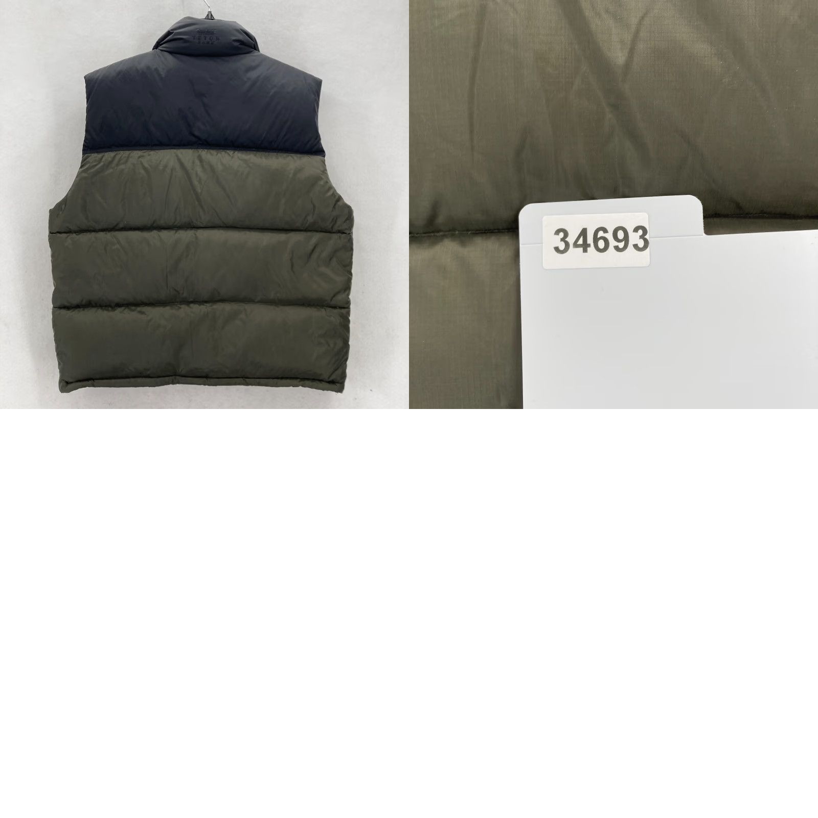 Vintage Woolrich Vest Mens Large Earth Green Goose Down Puffer Full Zip Pockets Camp Size US L / EU 52-54 / 3 - 9 Thumbnail