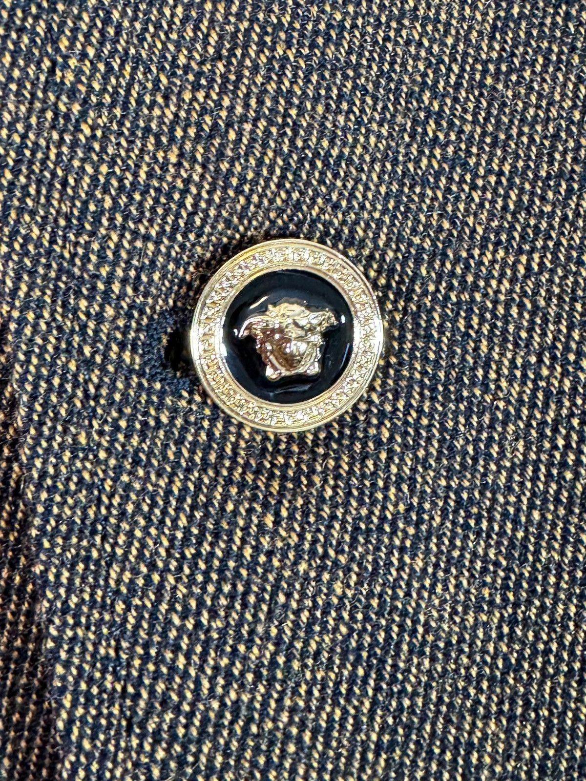 Versace Versace Men’s Brown Coat with Medusa Details Size 48 IT Size US M / EU 48-50 / 2 - 4 Thumbnail