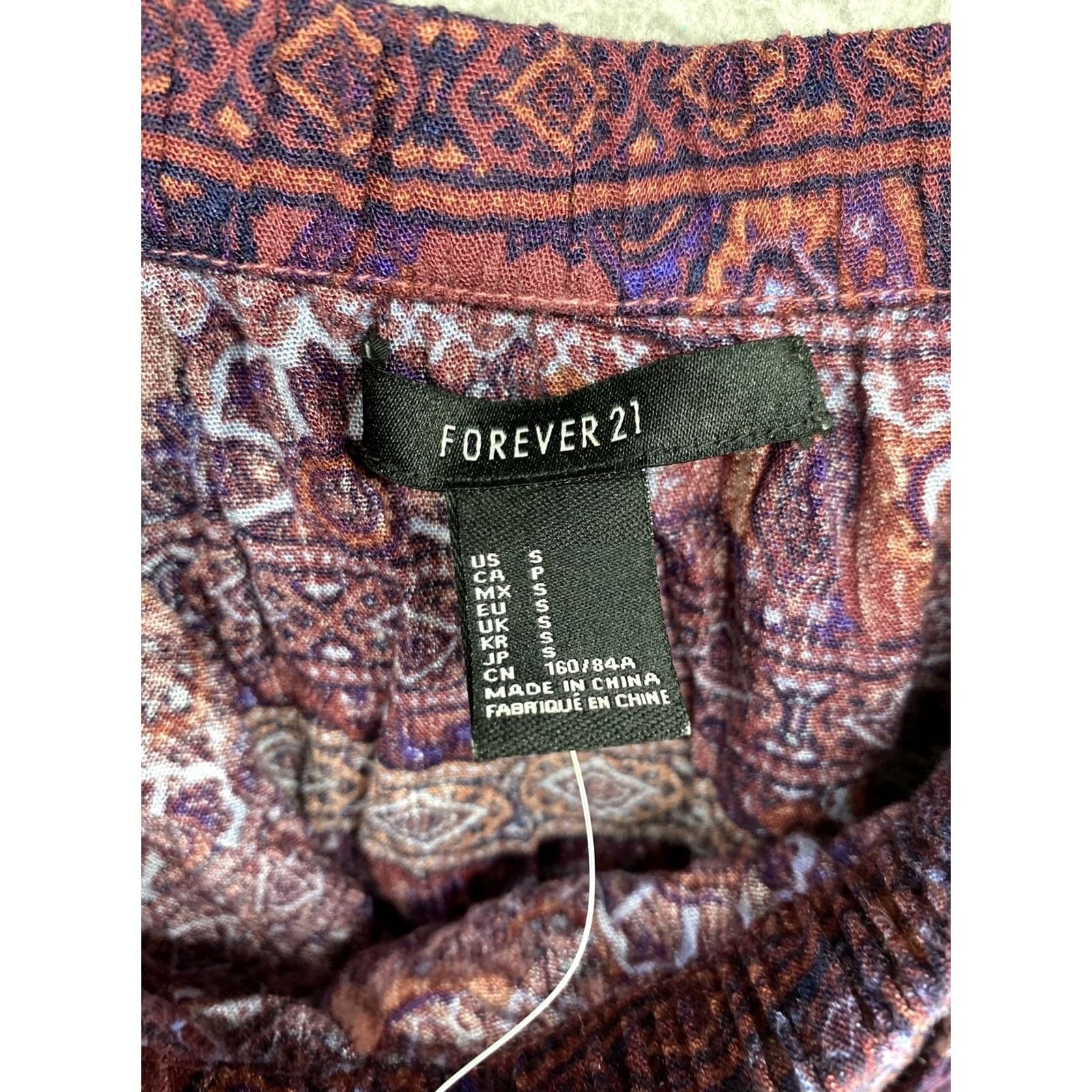 Forever 21 FOREVER 21 Strapless Paisley Dress S Multicolor Floral Sleeveless Short Casual Party Wedding Size S / US 4 / IT 40 - 6 Thumbnail