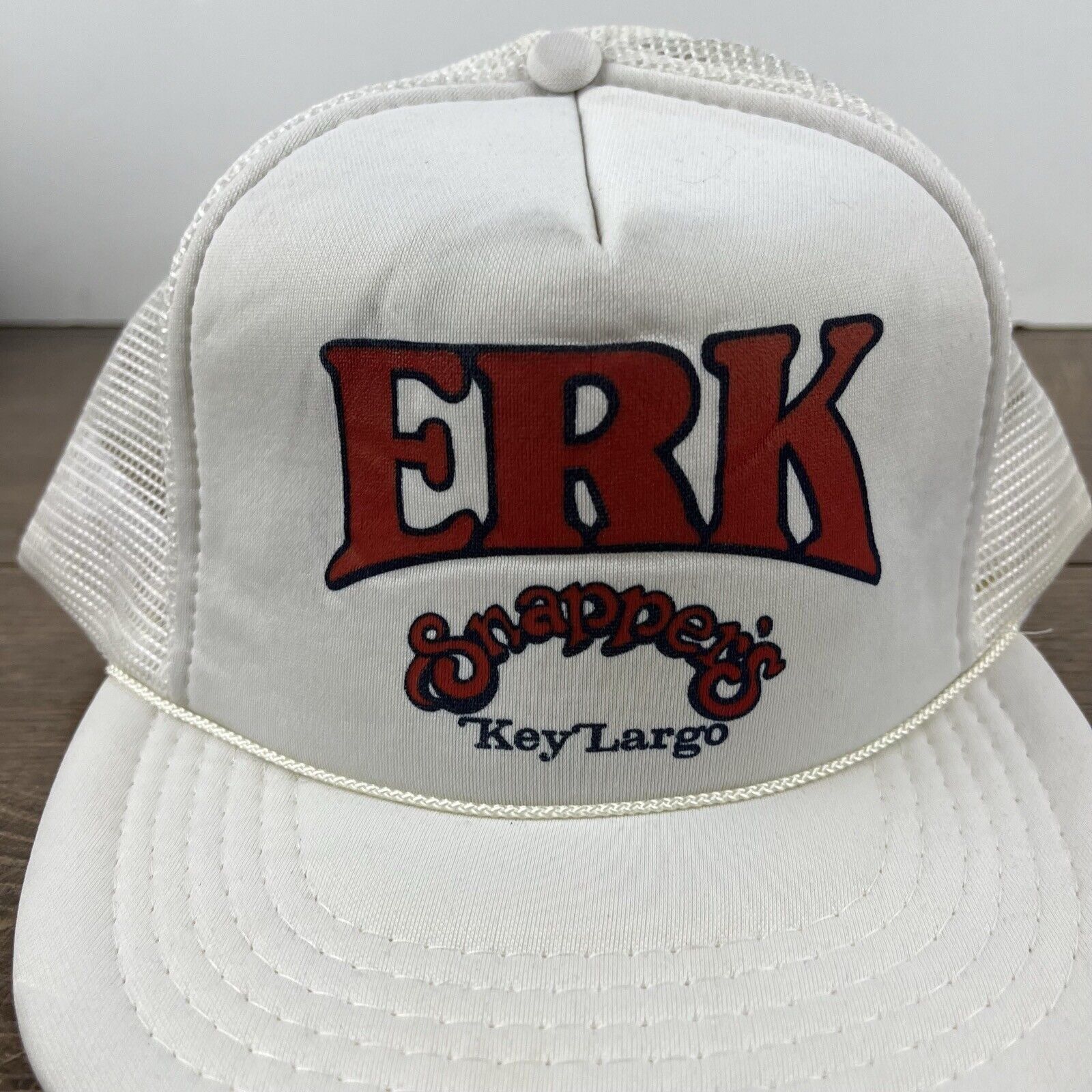 Other ERK Snappers hat Key Largo Snapback Hat White Hat Adjustable Size ONE SIZE - 8 Thumbnail